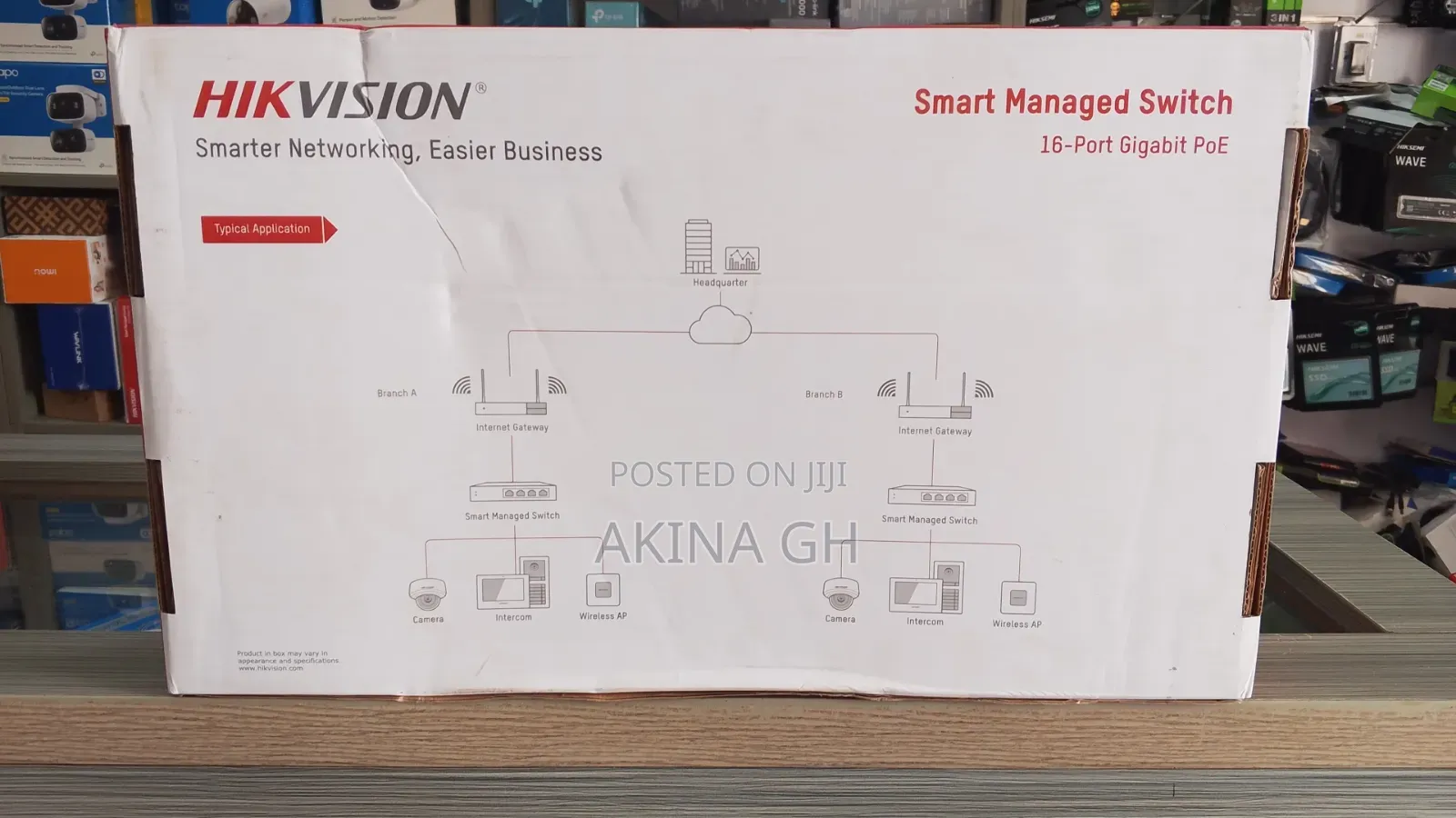 Hikvision 16 Port Gigabit Smart Managed Poe Switch Ds-3e1518p-Ei/M