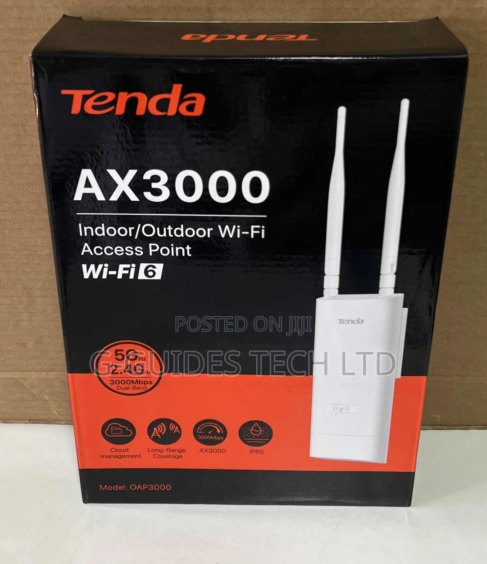 Tenda Oap3000 Ax3000 Indoor/Outdoor Wi-Fi-6 Access Point