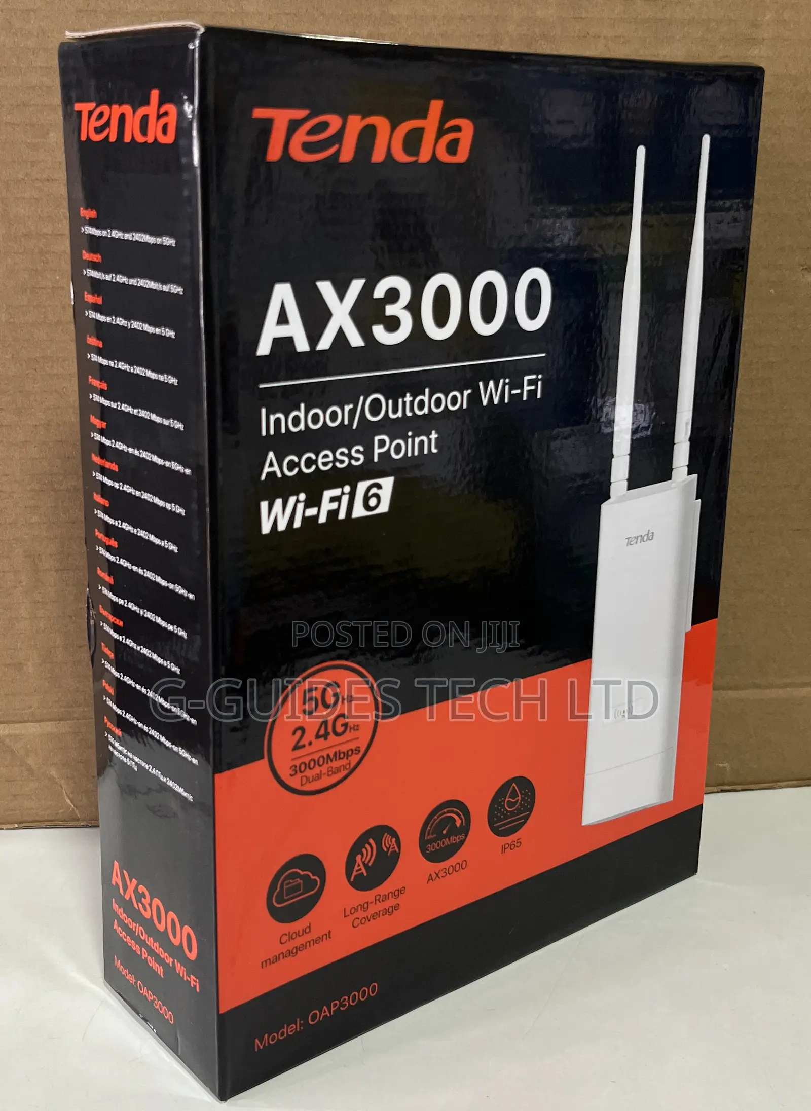 Tenda Oap3000 Ax3000 Indoor/Outdoor Wi-Fi-6 Access Point