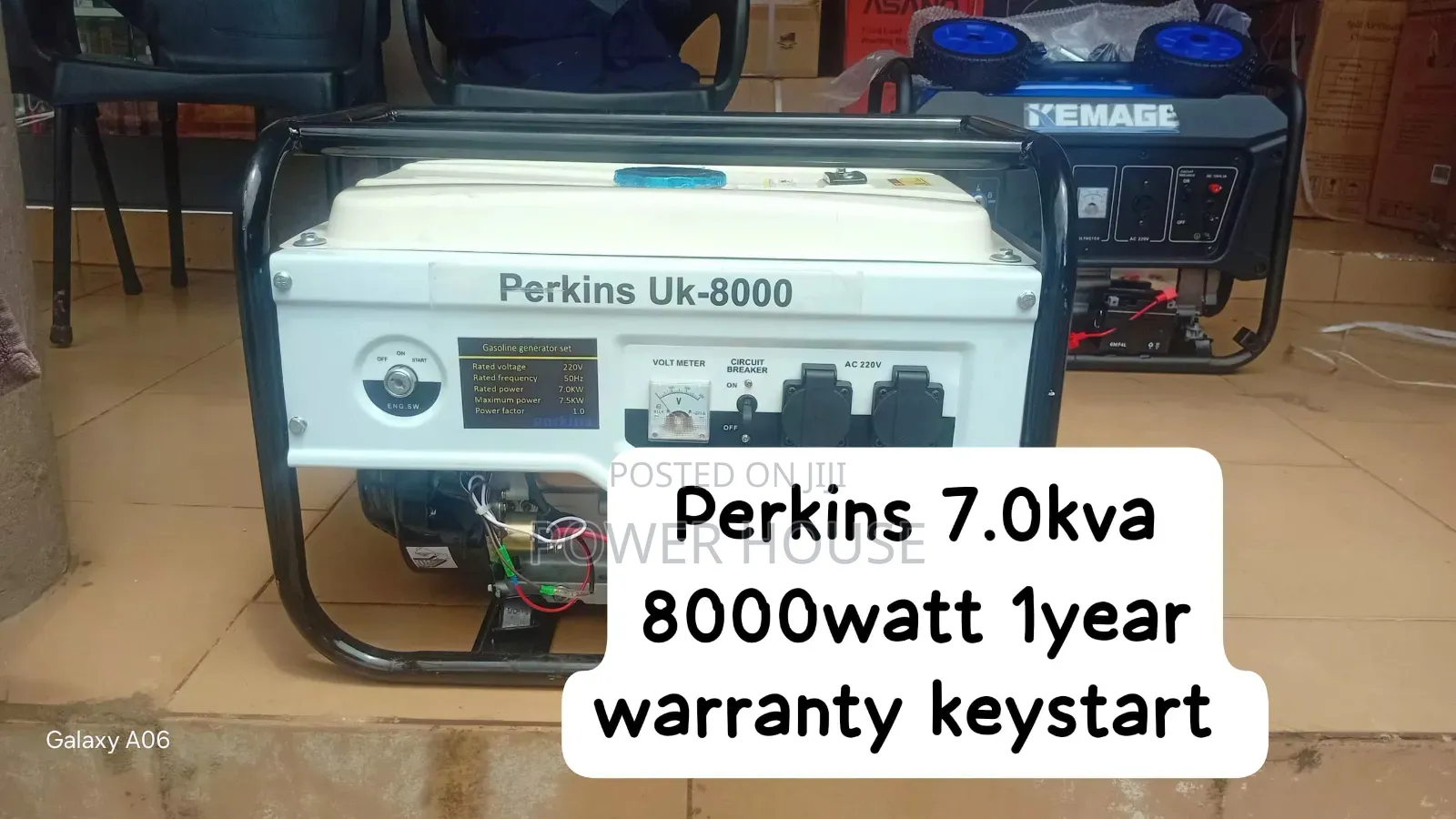 Perkins 7.0kva 8000w Diesel Generator – Powerful, Fuel Efficient