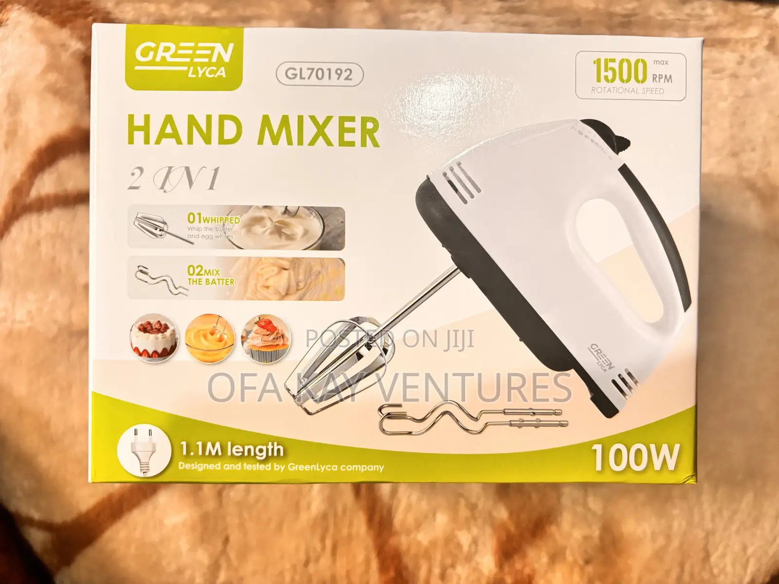 Powerful 7speeds Hand Mixer 100w