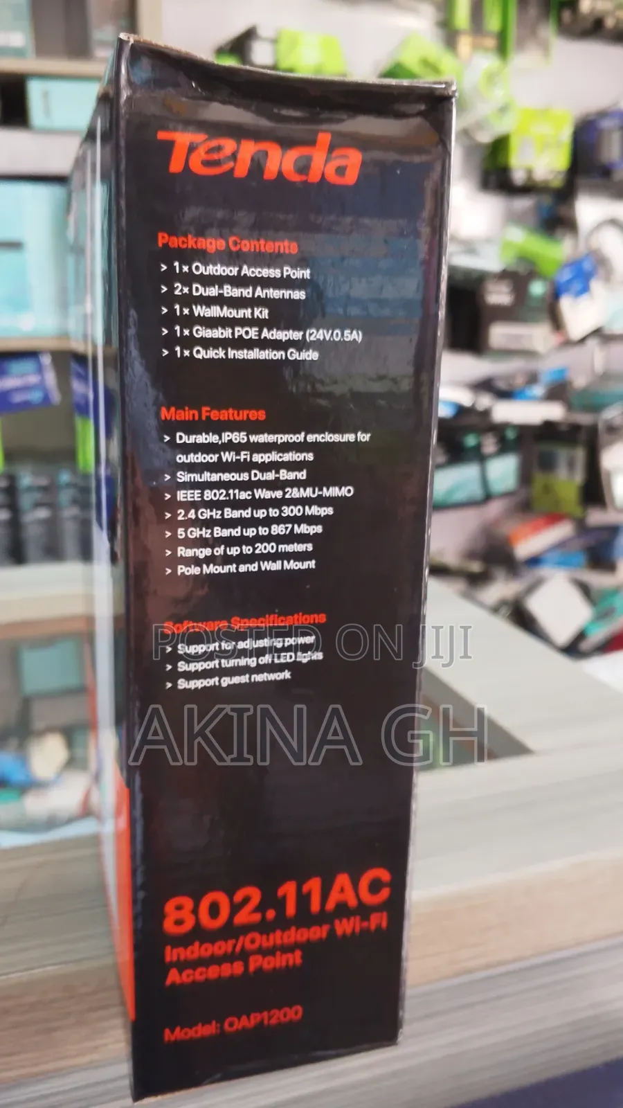 Tenda Ac1200 Indoor/Outdoor Wi-Fi Access Point Oap1200