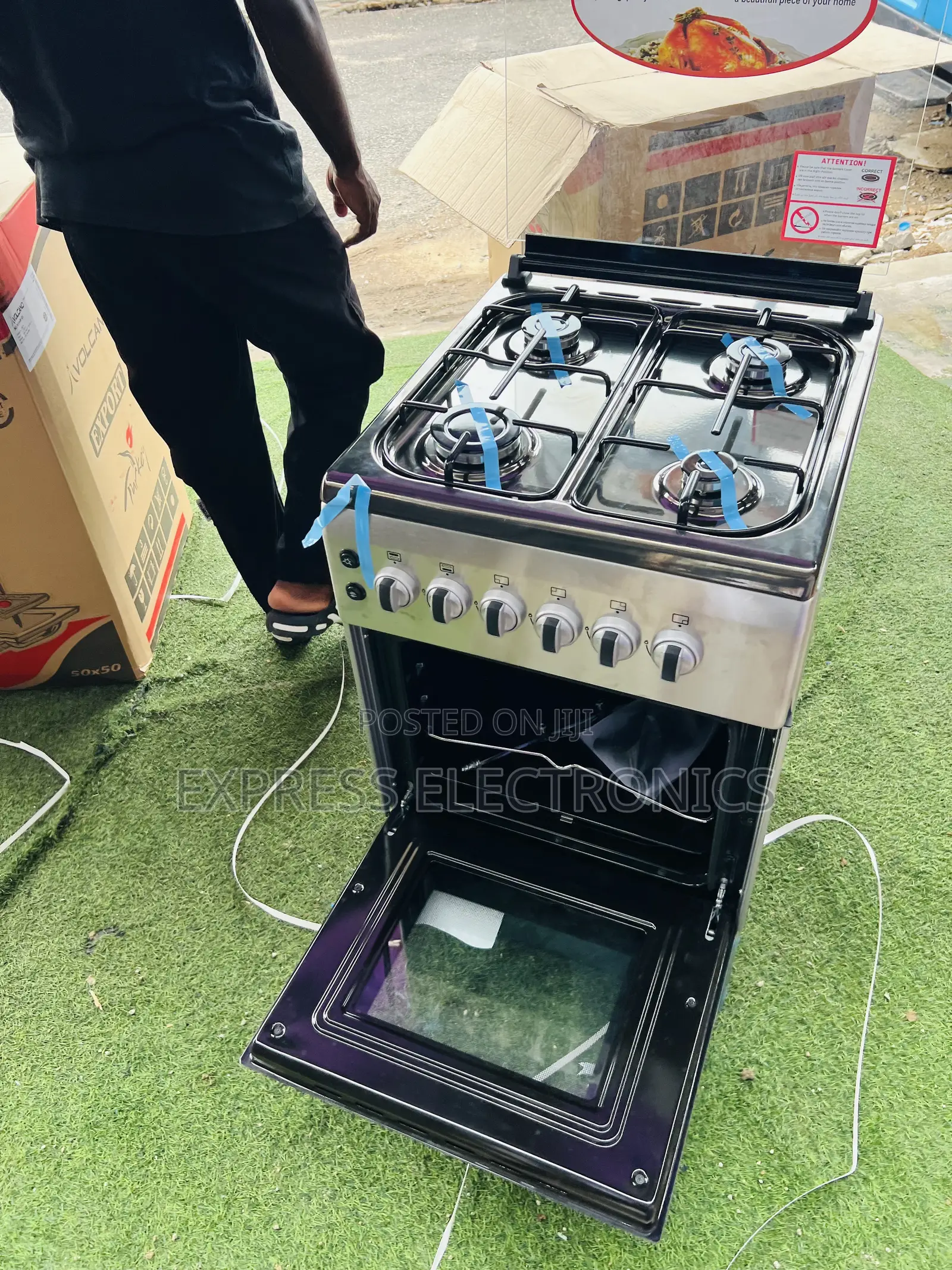 Call and Order for Your New Line Gas Cooker Oven Grill 50/60 4burner