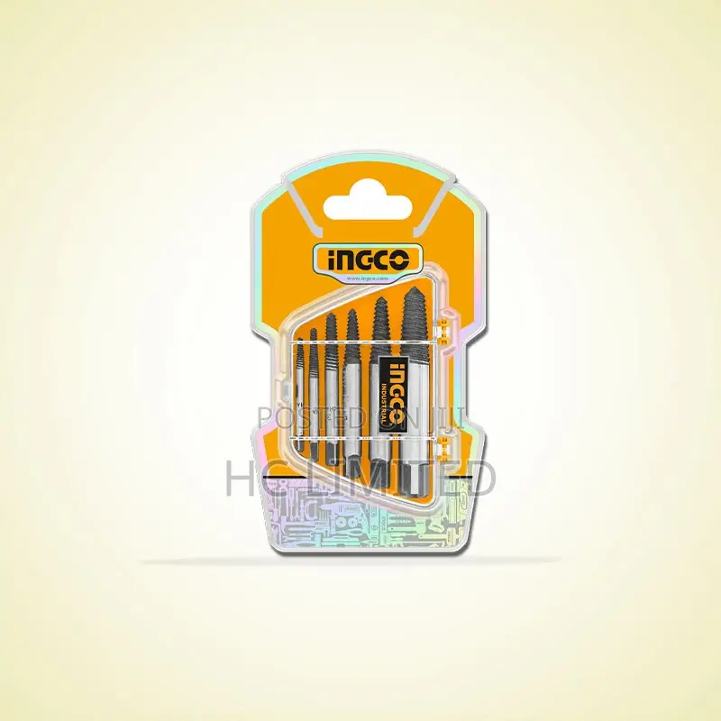 Ingco 6 Pcs Screw Extractor Set