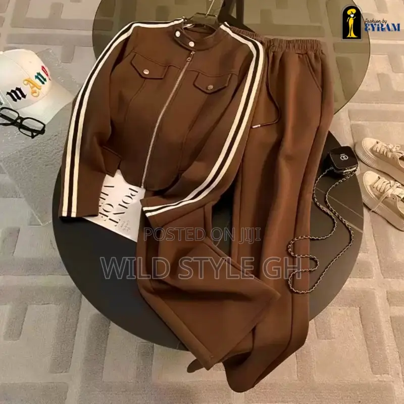 Warm Women’S Zipper Jacket Pants Tracksuit