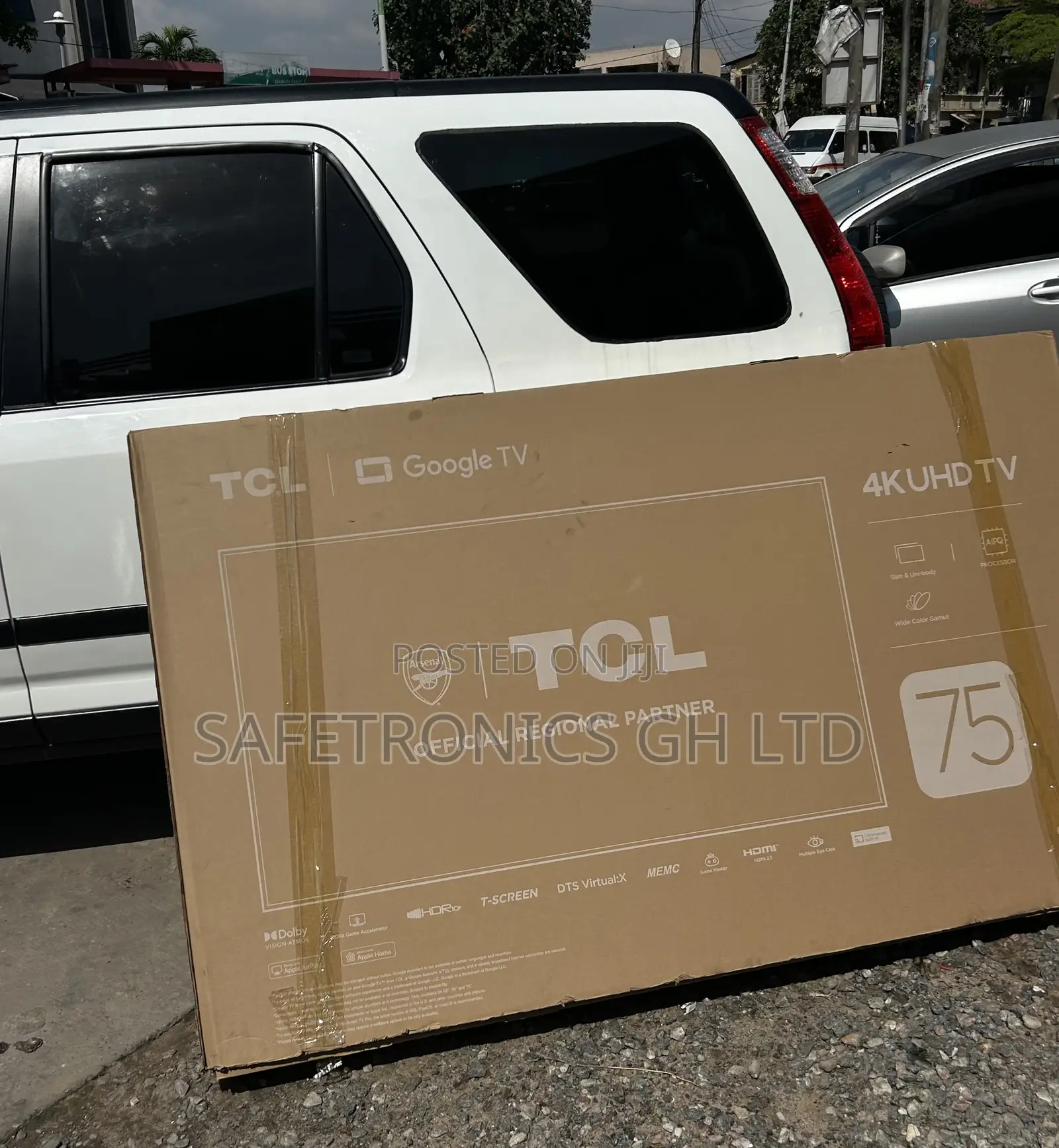 High Sleek TCL 75′′ HDR Frameless Google Tv 75p635