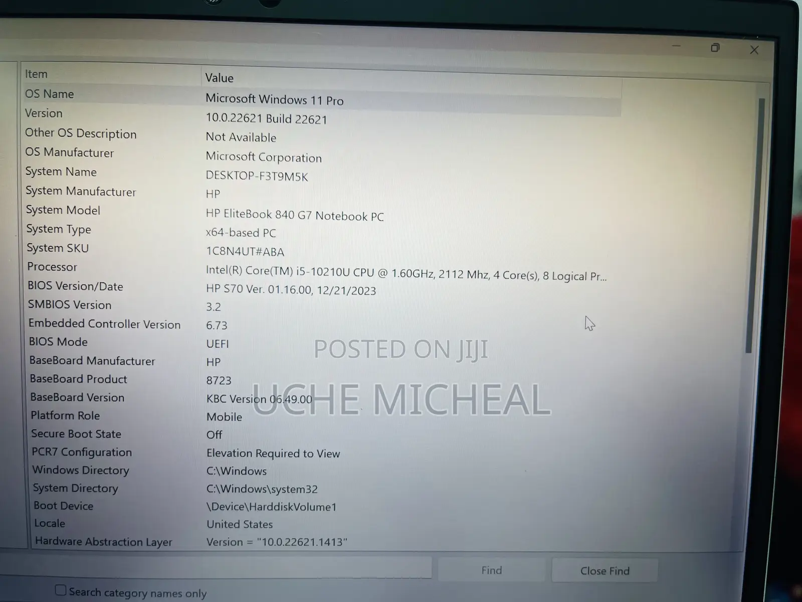 Laptop HP EliteBook 830 G7 16GB Intel Core i5 SSD 256GB
