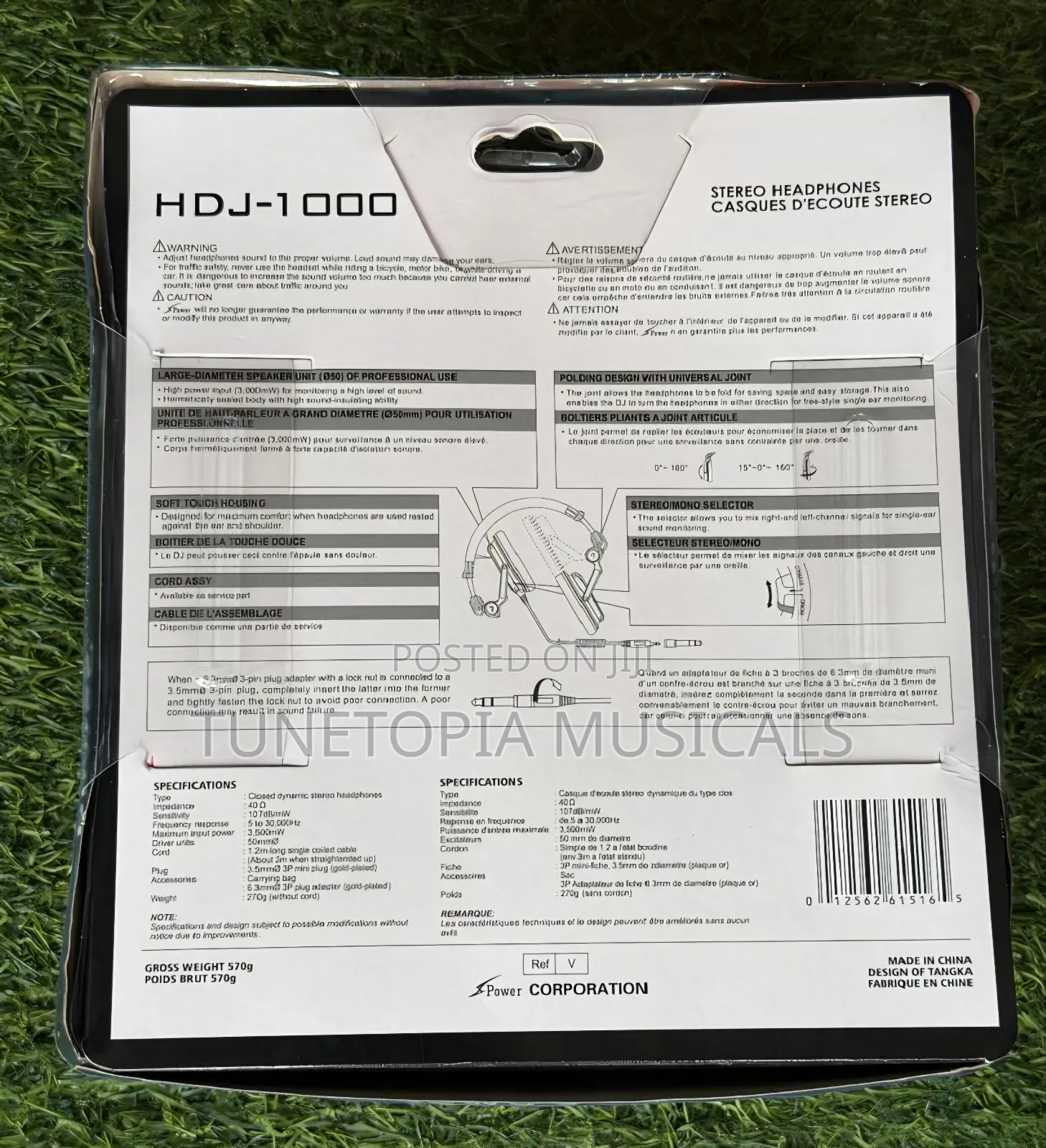 Power HDJ-1000 Professional Dj Headphones