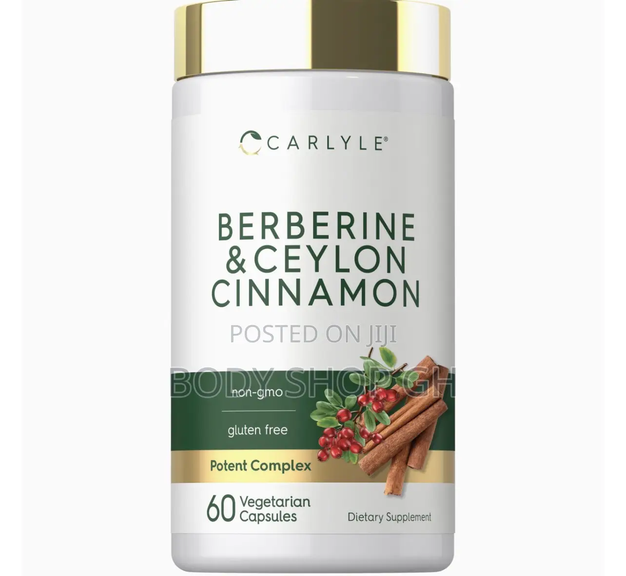 Berberine With Ceylon Cinnamon | 60 Capsules |