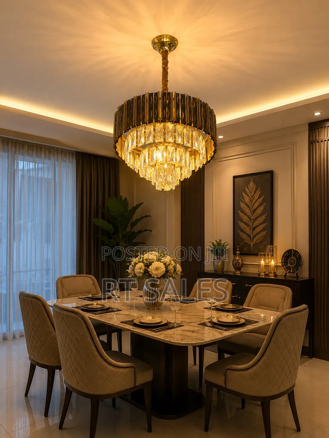 Luxurious Crystal Chandelier Light