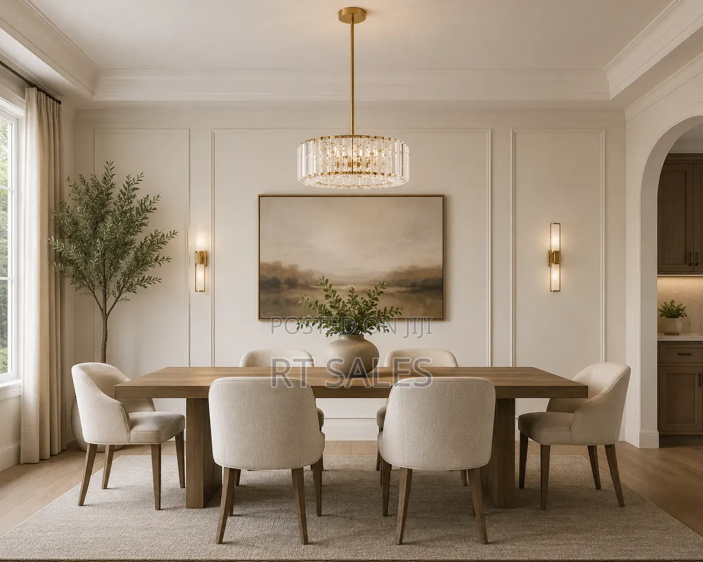 Golden Crystal Body Chandelier Light.