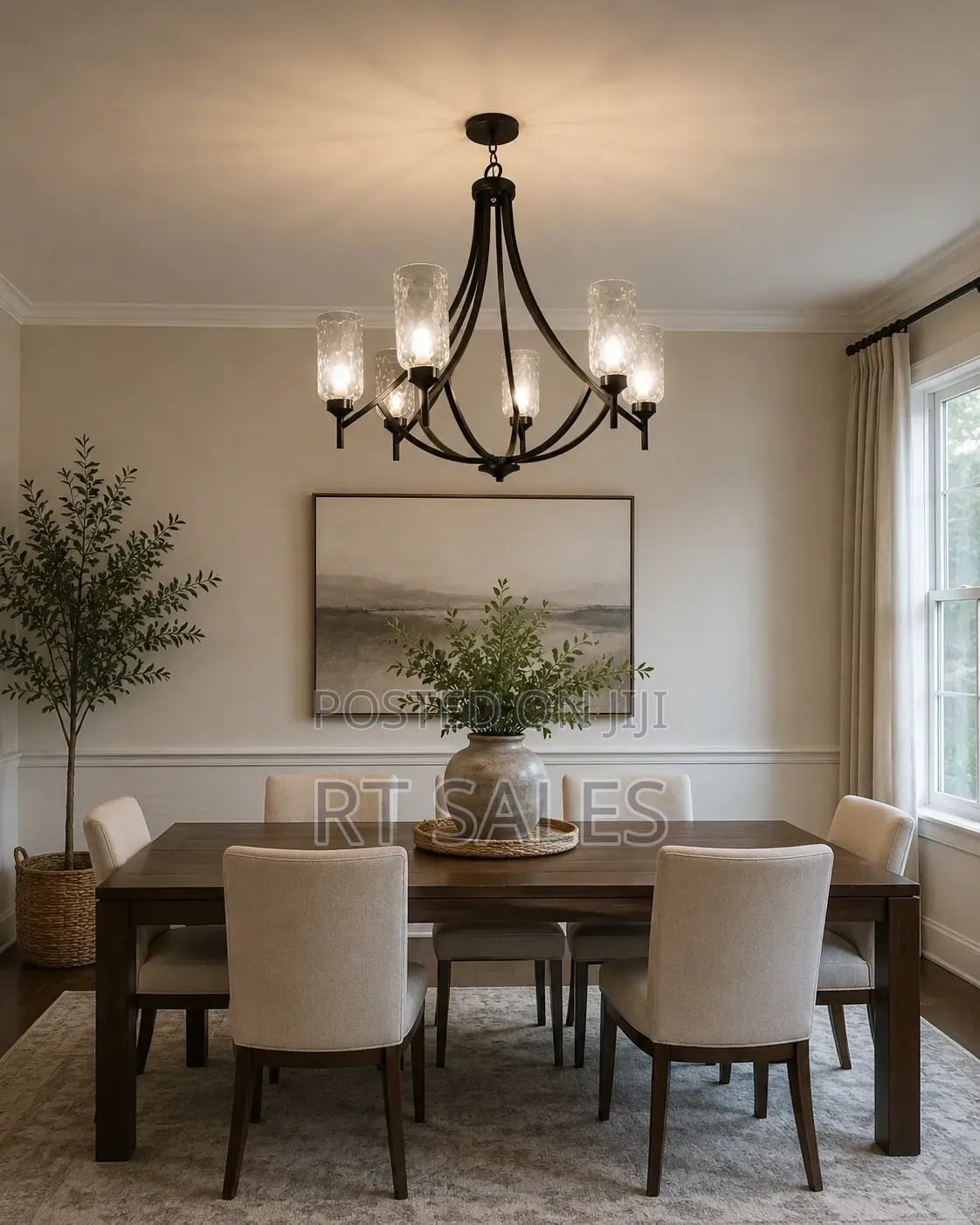 Vintage 6 Head Luxurious Pendant Light.