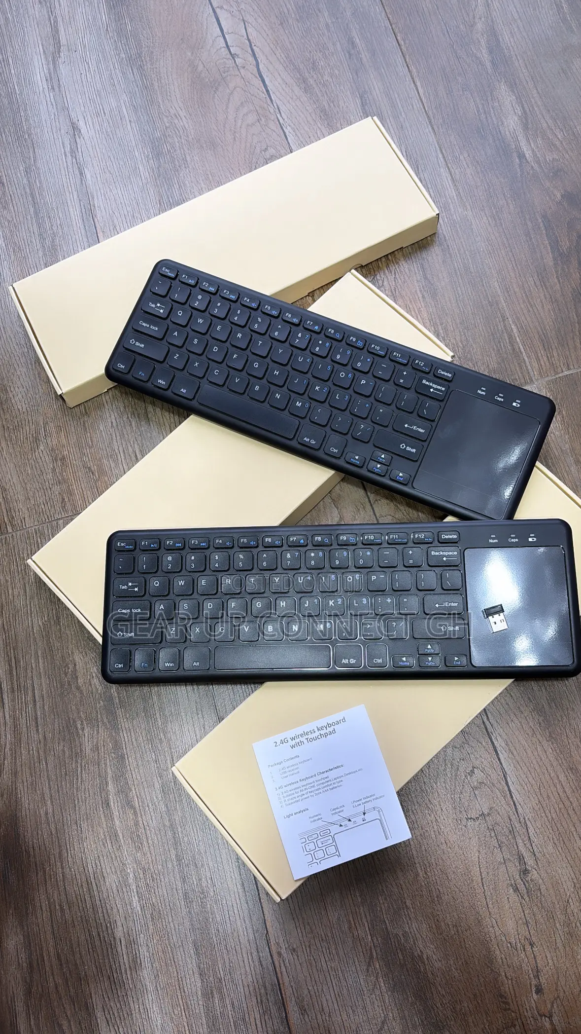 Slim Wireless Keyboard With Touch Pad