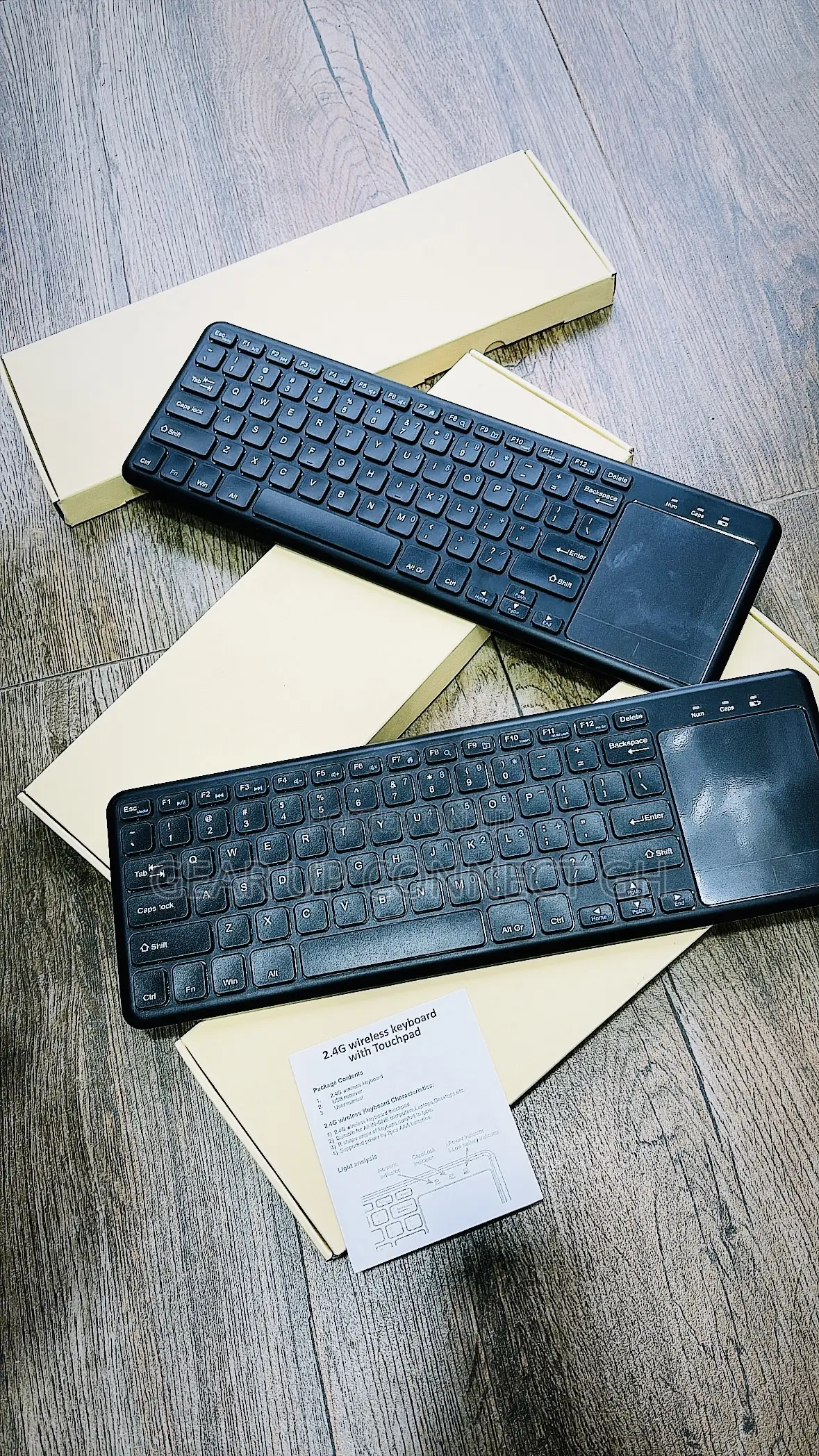 Slim Wireless Keyboard With Touch Pad