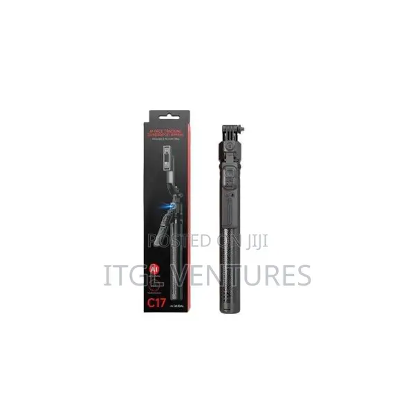 C17 Auto Face Tracking Ai Qudrapod Gimbal Selfie Stick