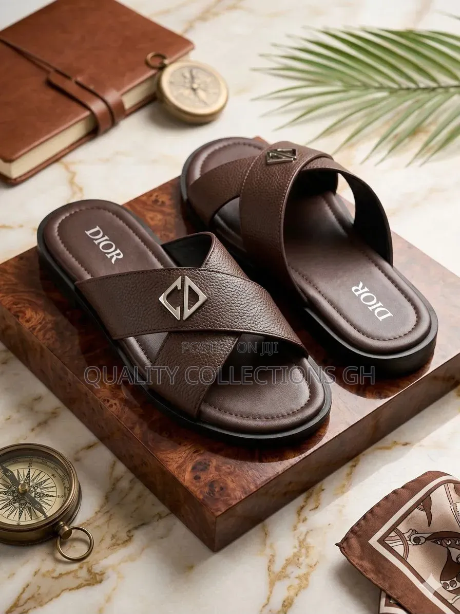 Dior Leather Slippers