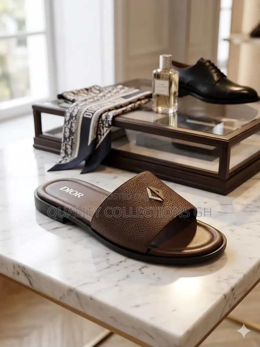 Dior Leather Slippers
