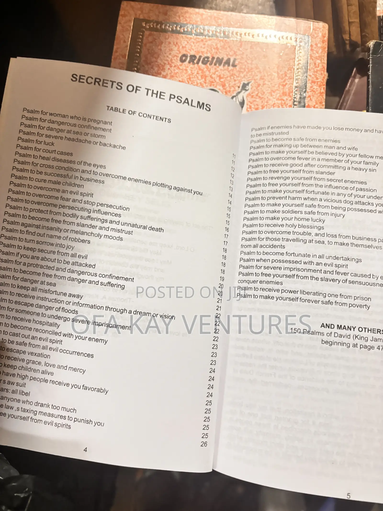 Secret of the Psalms Book