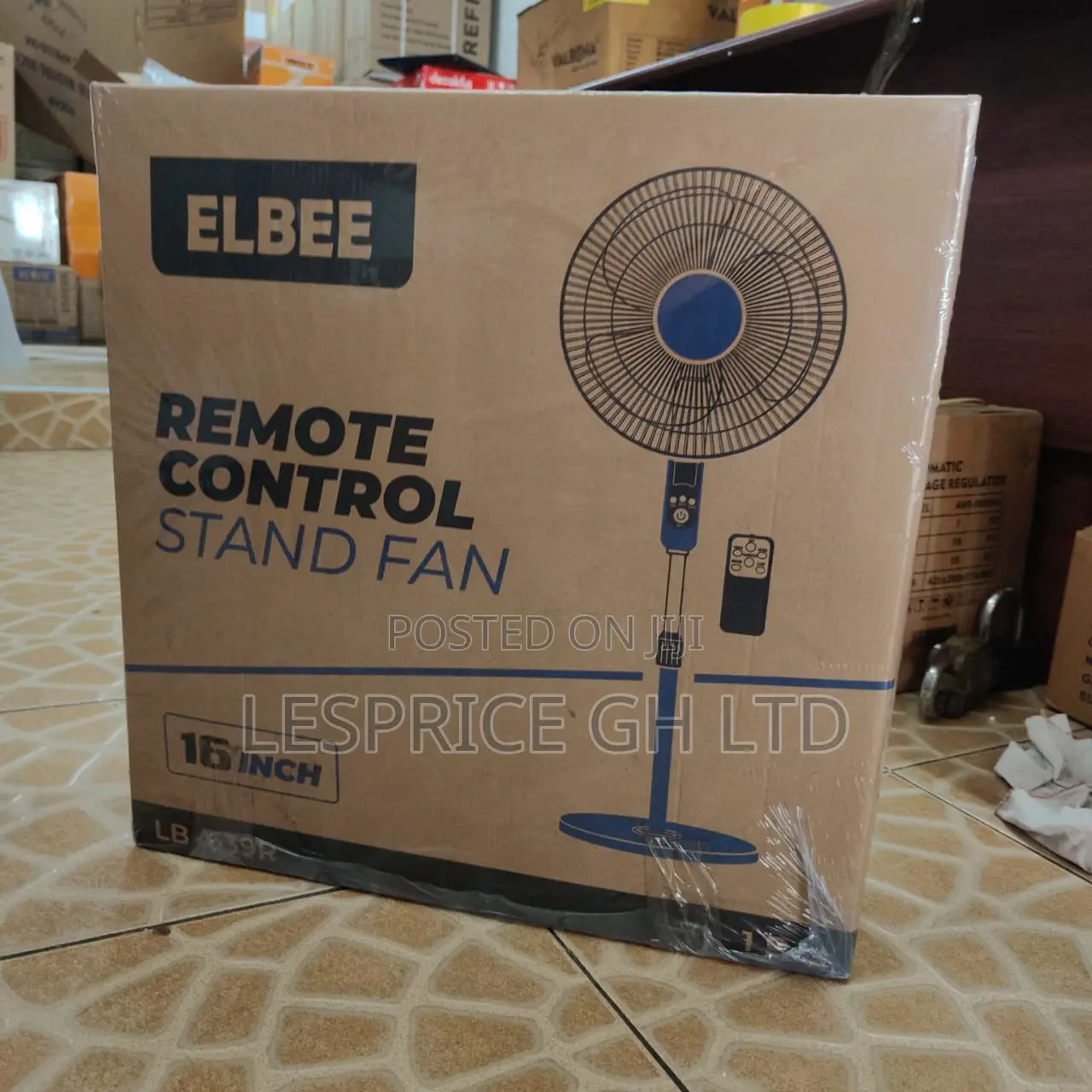 Supper Efficient 16inch Remote Controlled Standing Fan From Elbee
