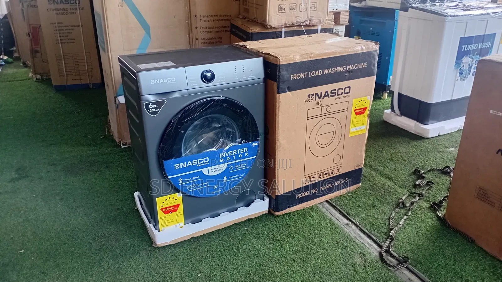 Powerful 6kg Nasco Front Load Washing Machine