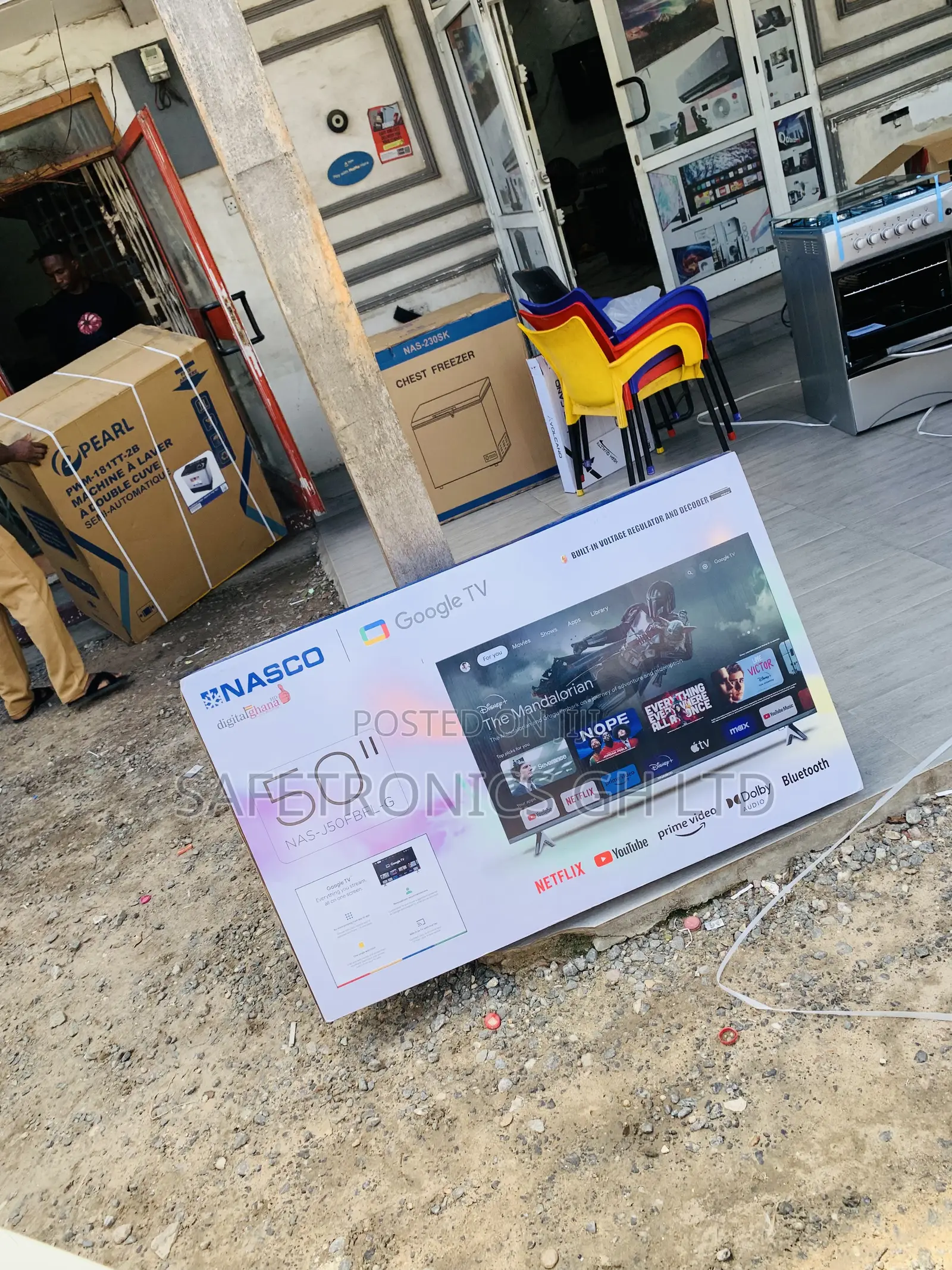 Ultra Modern Nasco 50”Uhd Smart Flat Vidaa-Nas-H50fs-Vid Television 