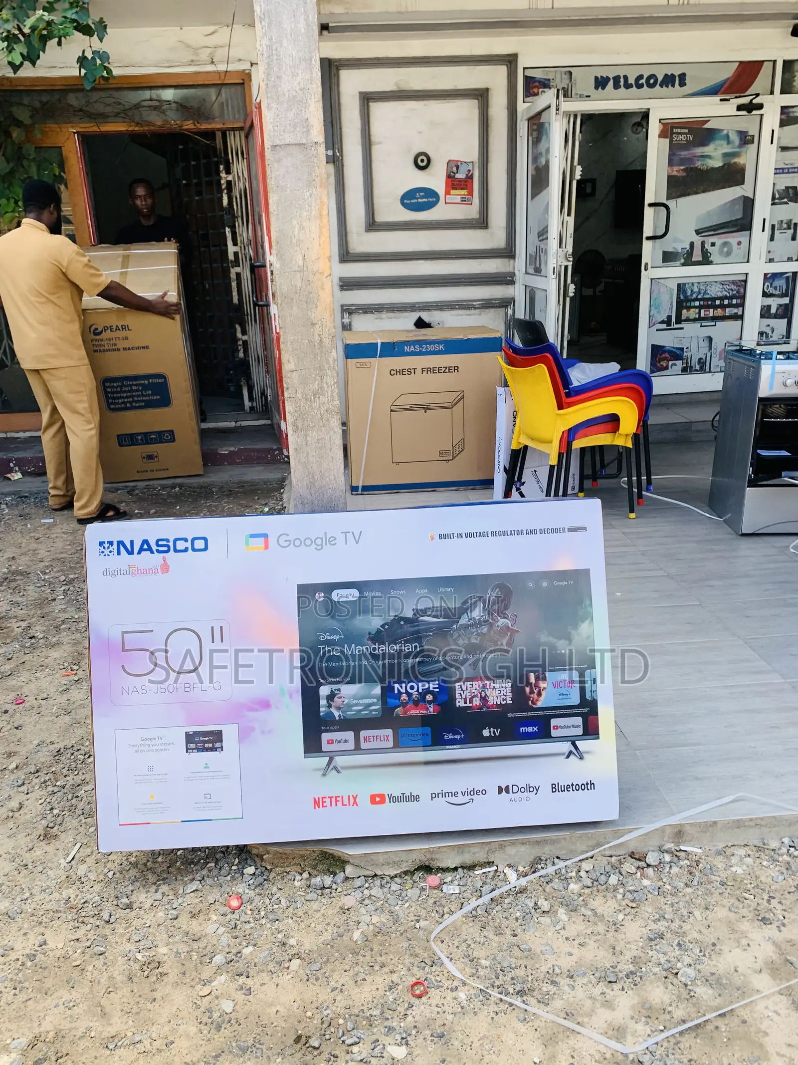 Ultra Modern Nasco 50”Uhd Smart Flat Vidaa-Nas-H50fs-Vid Television 