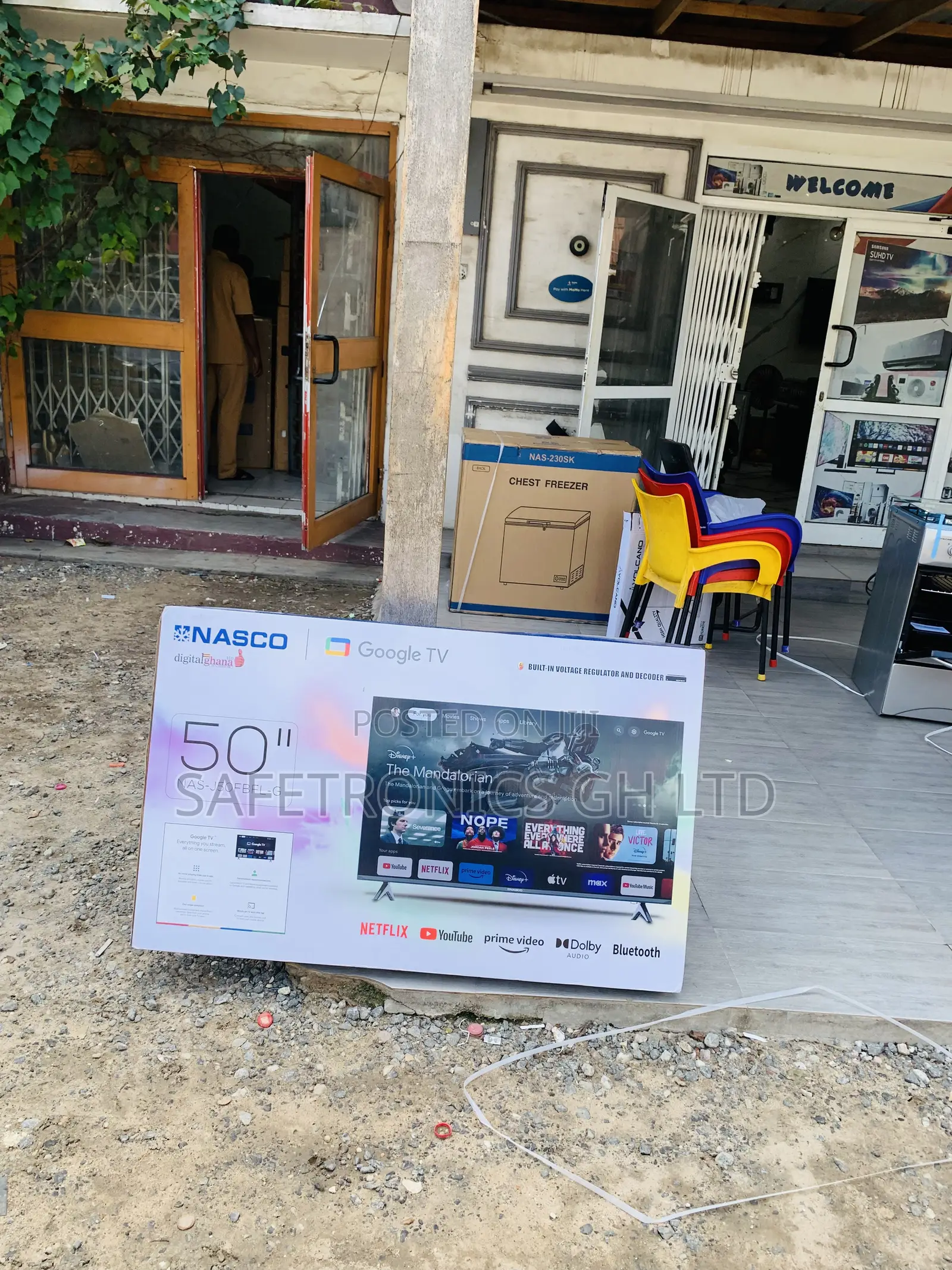 Ultra Sleek Nasco 50”Uhd Smart Flat Vidaa-Nas-H50fs-Vid Television 