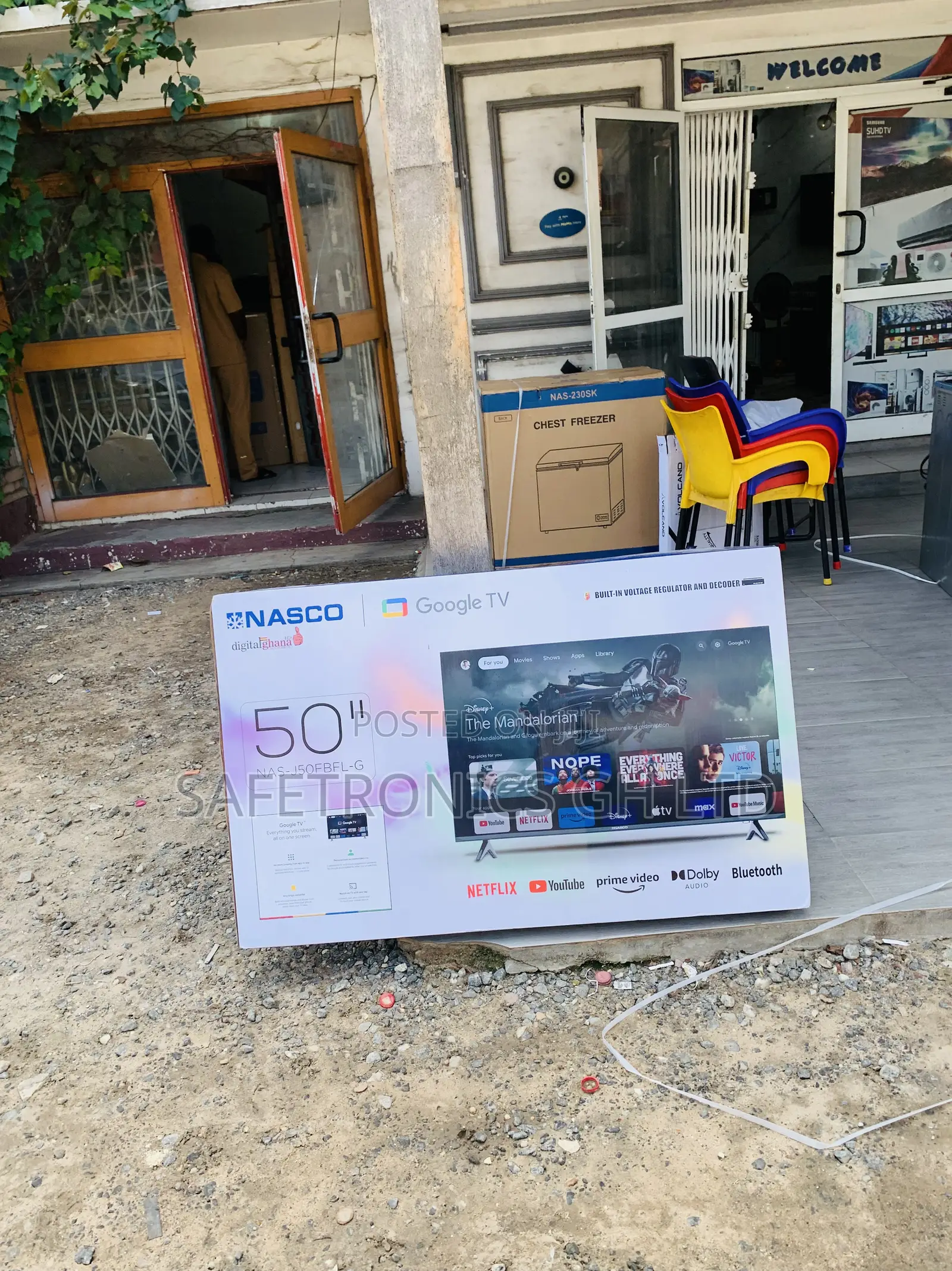 Ultra Sleek Nasco 50”Uhd Smart Flat Vidaa-Nas-H50fs-Vid Television 