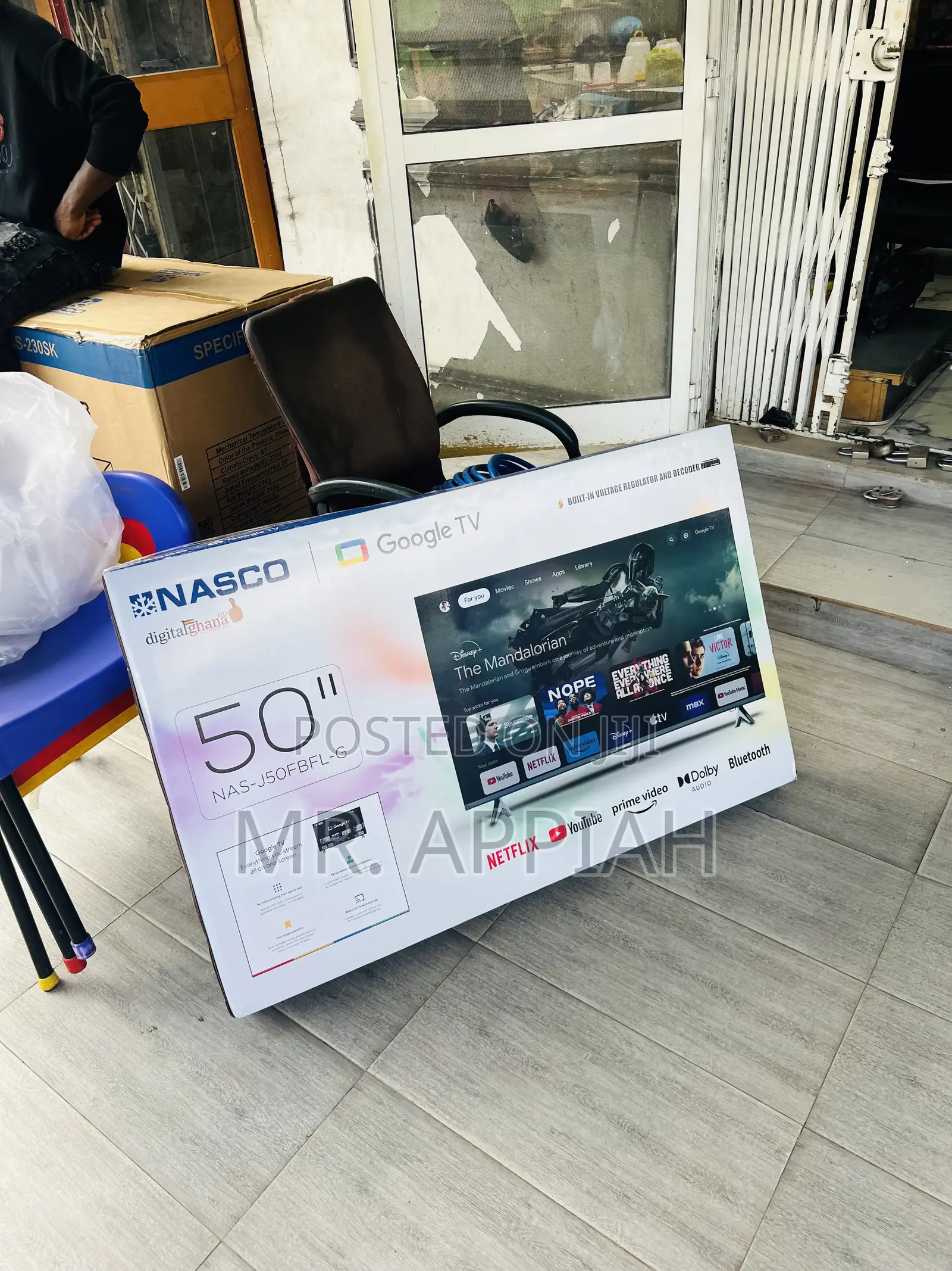 Order Authentic Nasco 50” Uhd Smart Screen Television(Black).