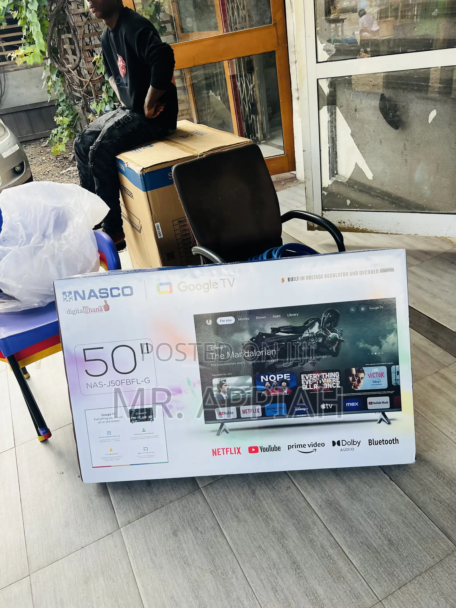 Order Authentic Nasco 50” Uhd Smart Screen Television(Black).
