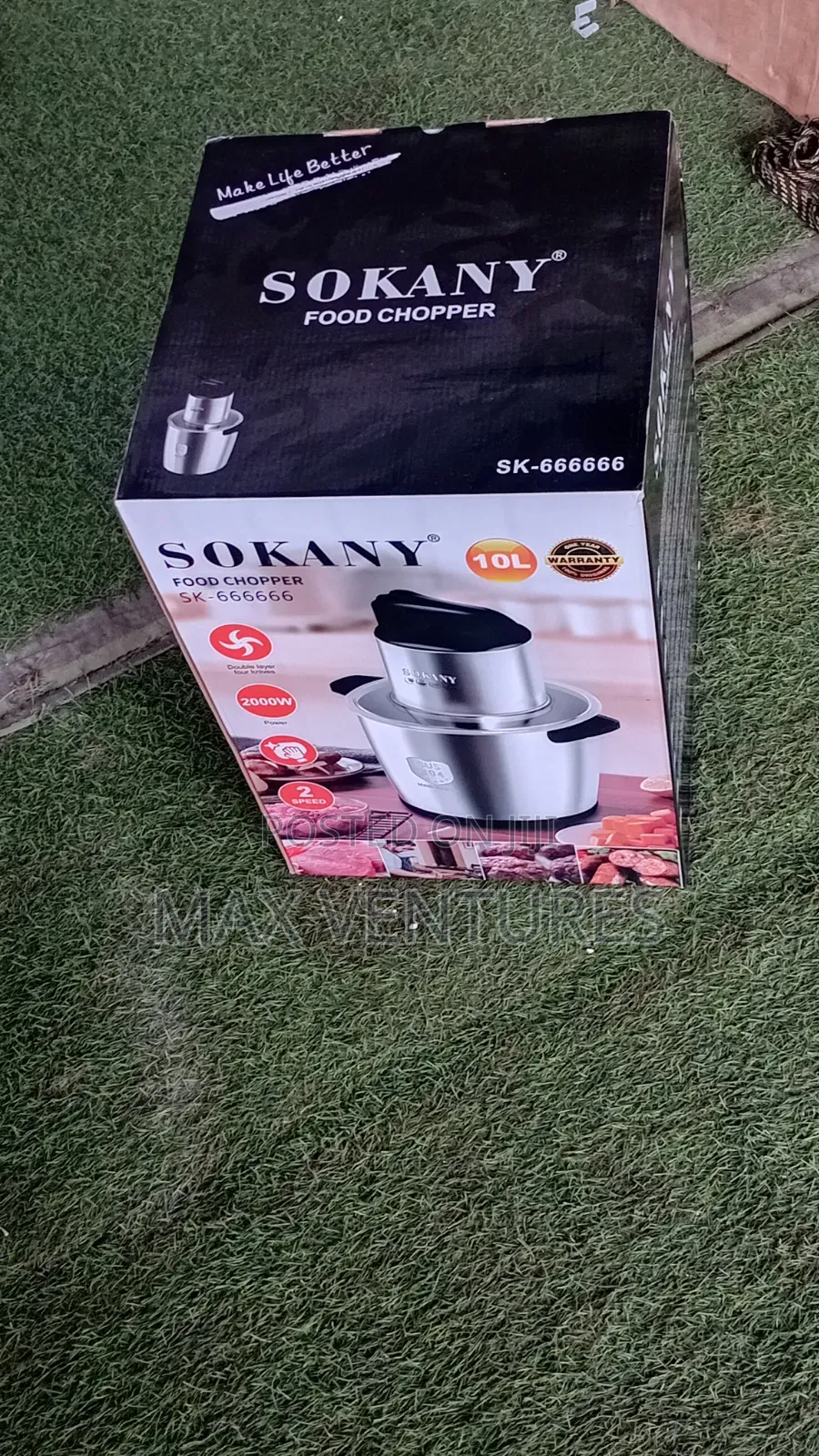 Large Capacity Sokany 10l Kitchen Food Chopper Machine 10l