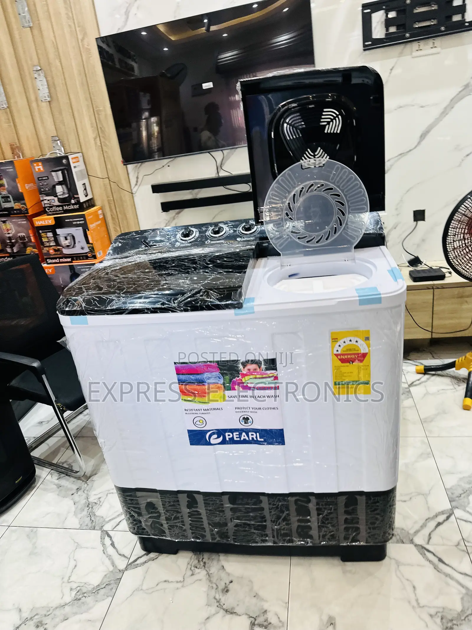 Brand New Semi Automatic Pearl 18kg Topload Twintub