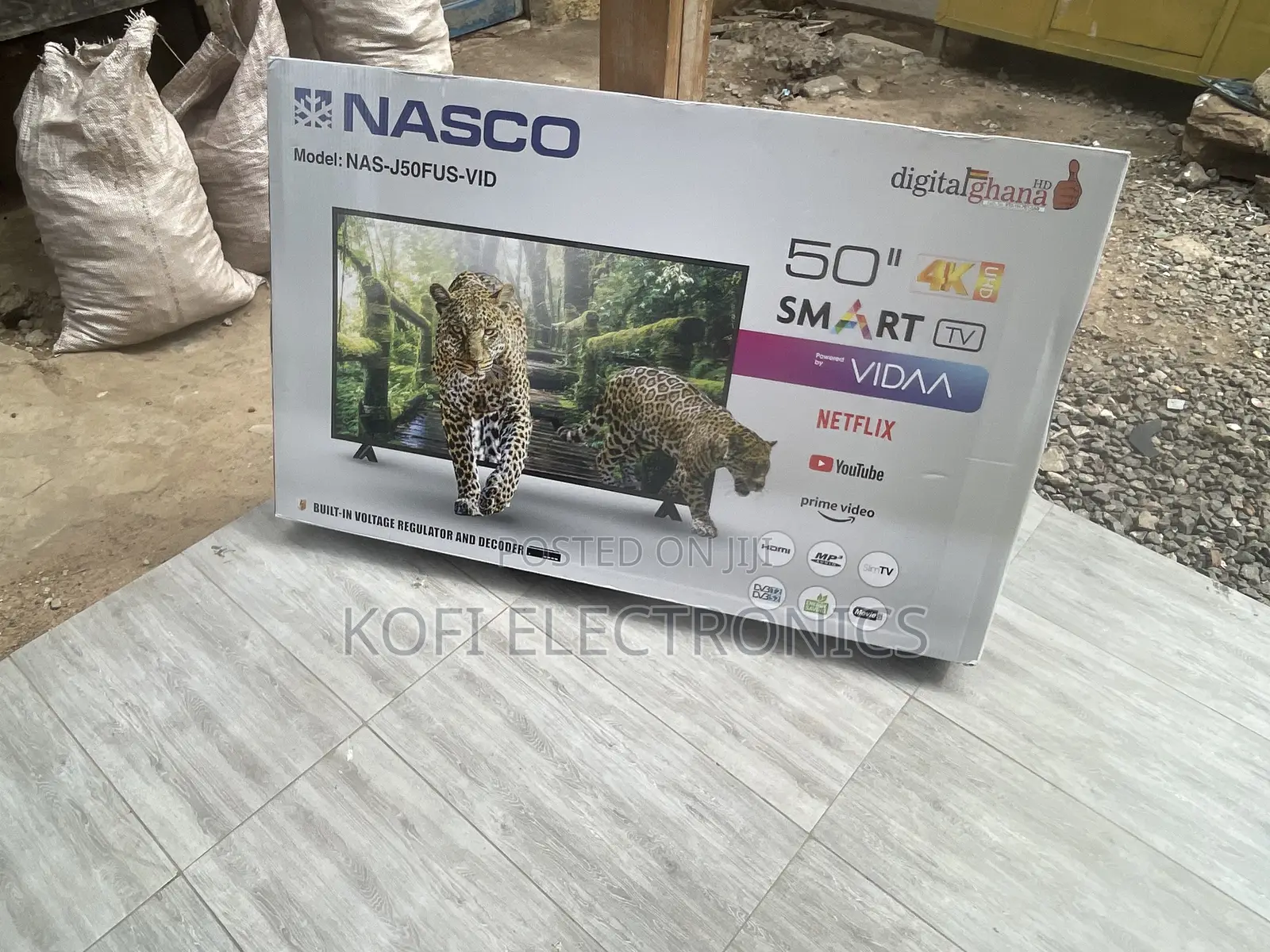 Enjoy Superior Sound Nasco 50′′ Uhd Digital Satellite Smart Tv