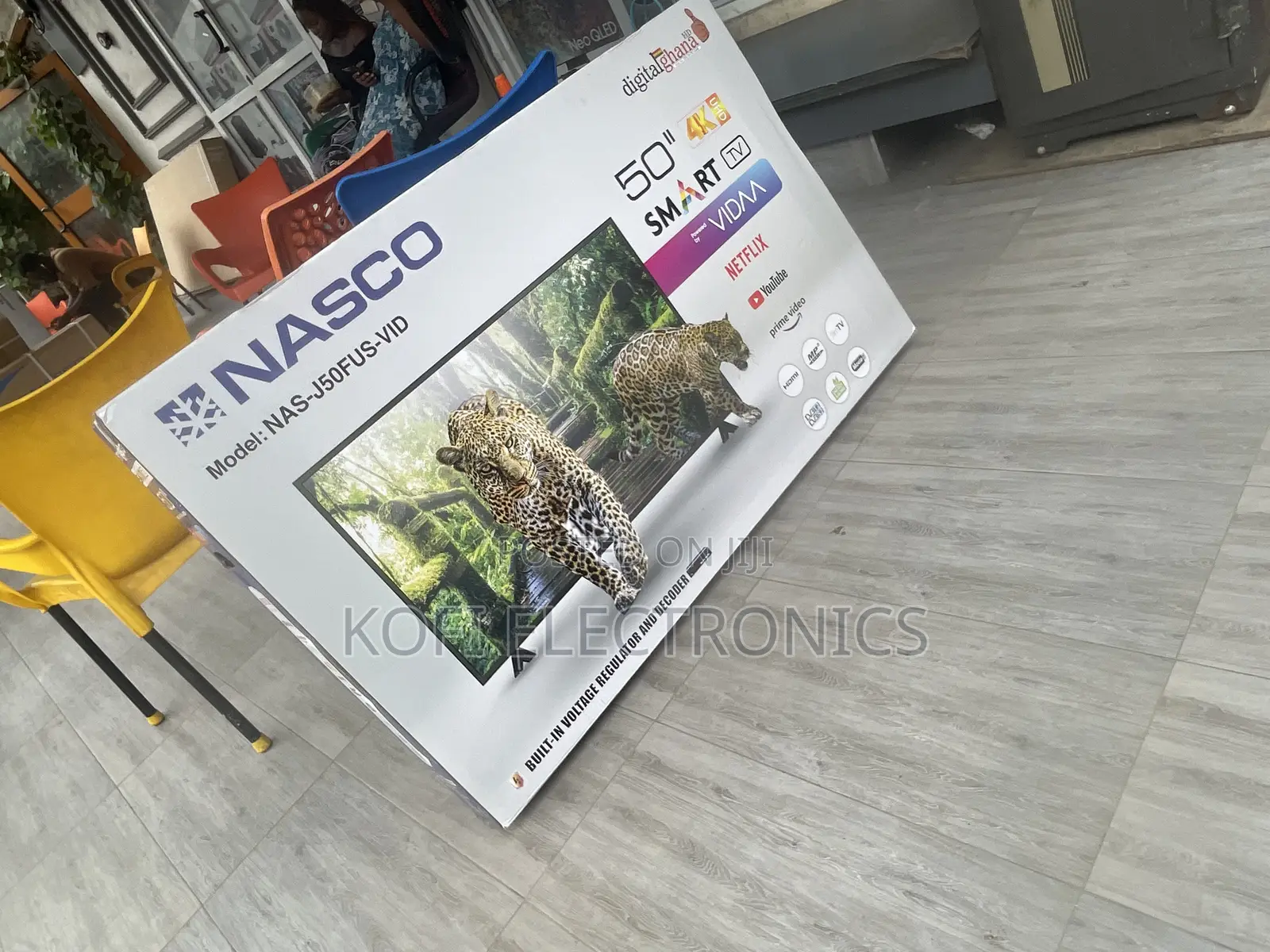 Enjoy Superior Sound Nasco 50′′ Uhd Digital Satellite Smart Tv