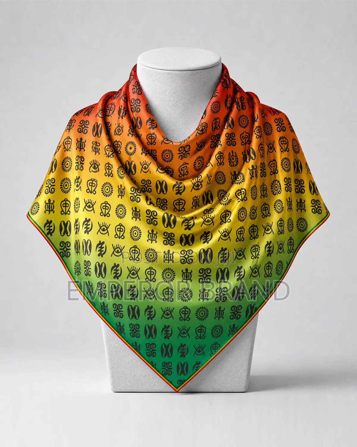 Ghana Adinkra Heritage Scarf