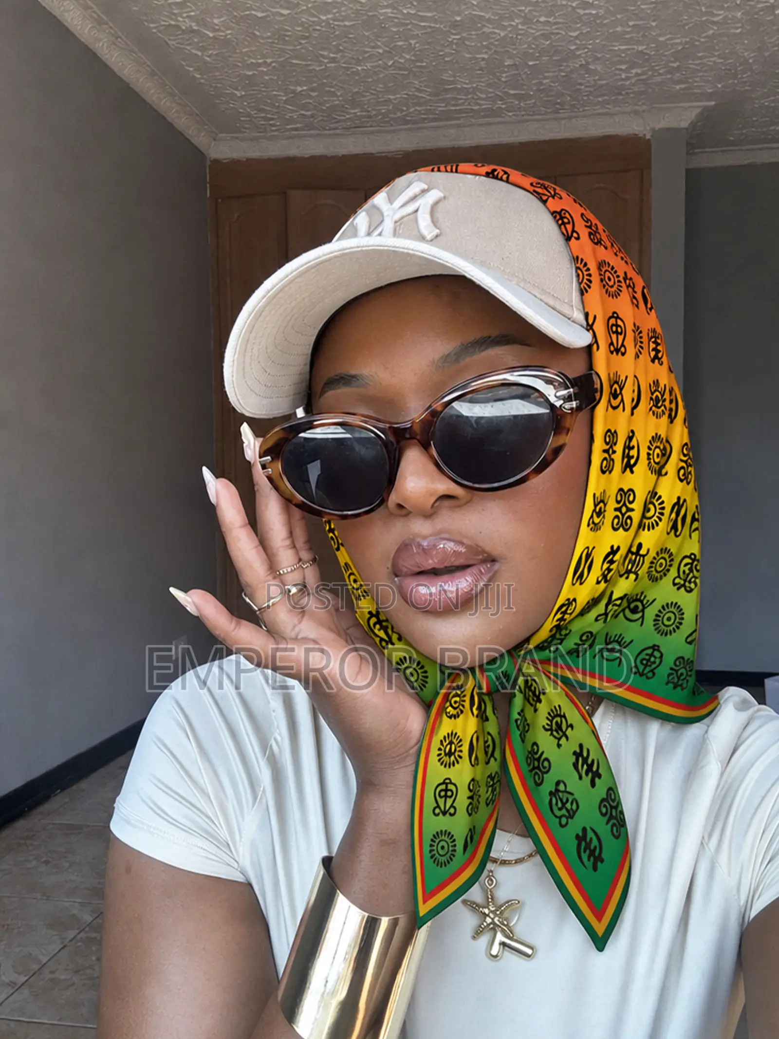 Ghana Adinkra Heritage Scarf