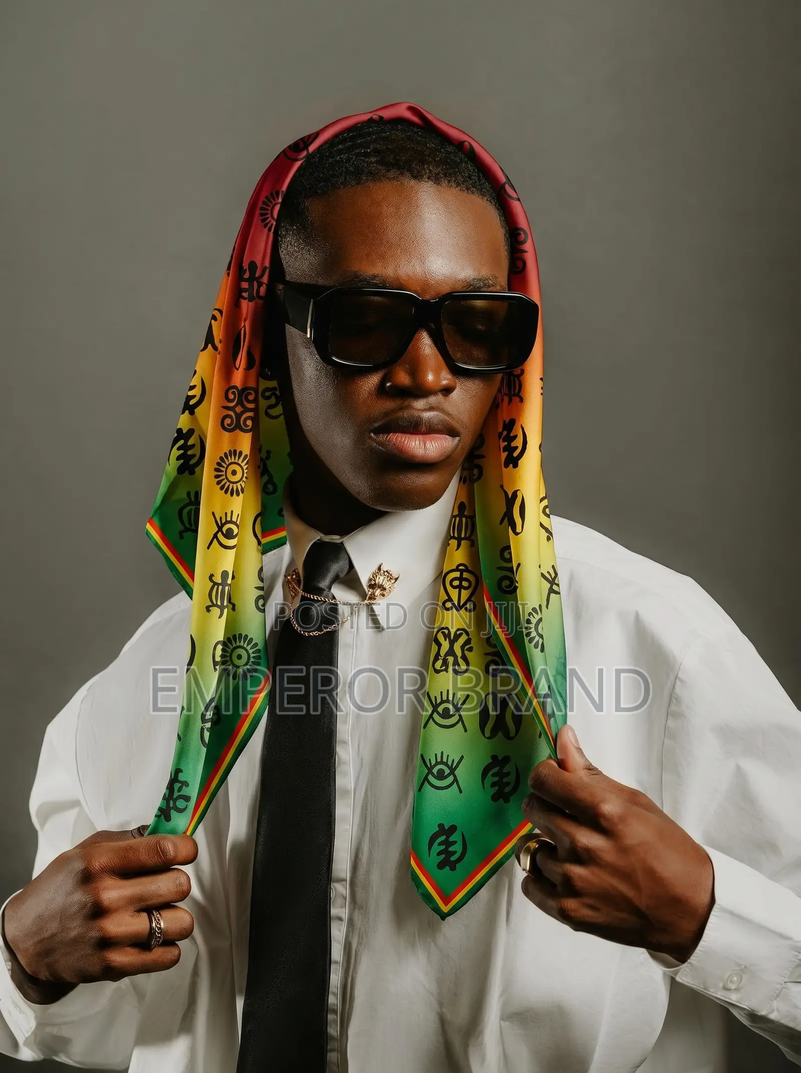 Ghana Adinkra Heritage Scarf