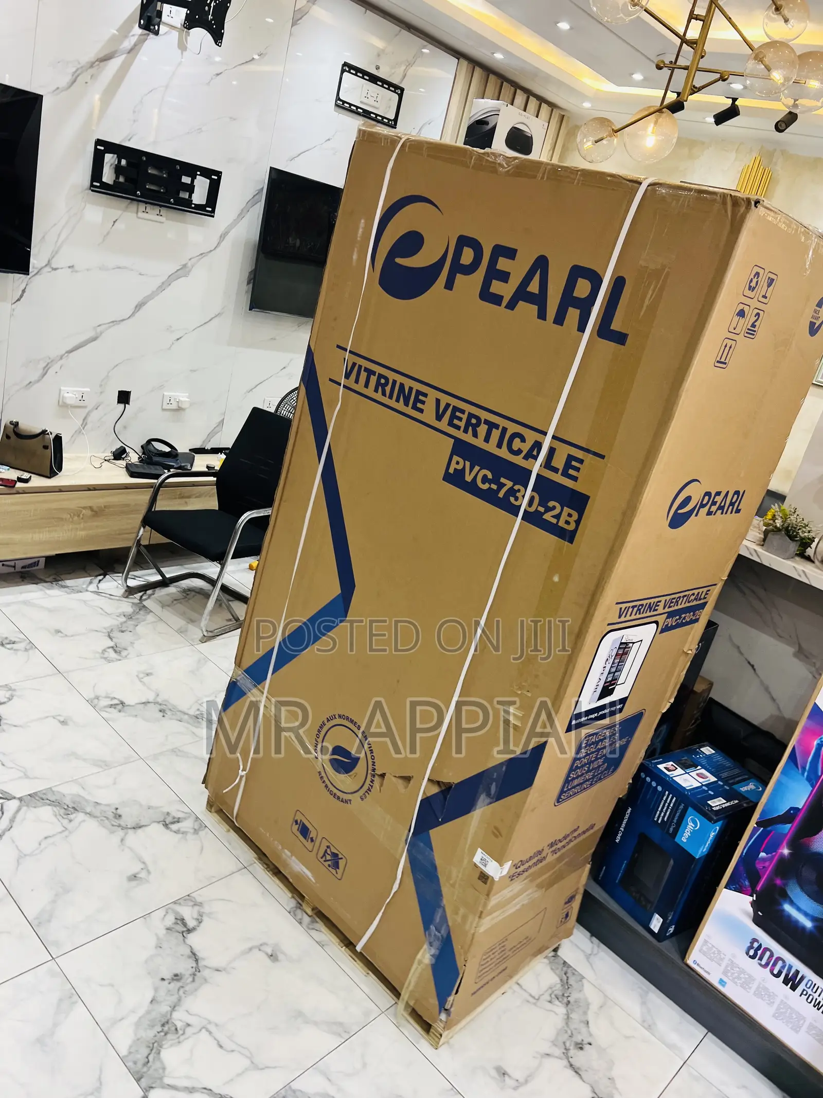 Extremely Chilling Pearl Pvc—730-2b 2 Door Beverage Cooler 