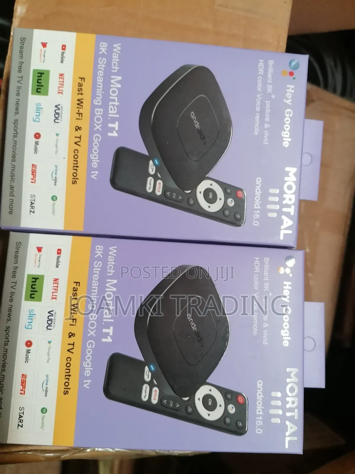 Mortal T1 Android 14 Tv Box, Dual Wifi, Bt.