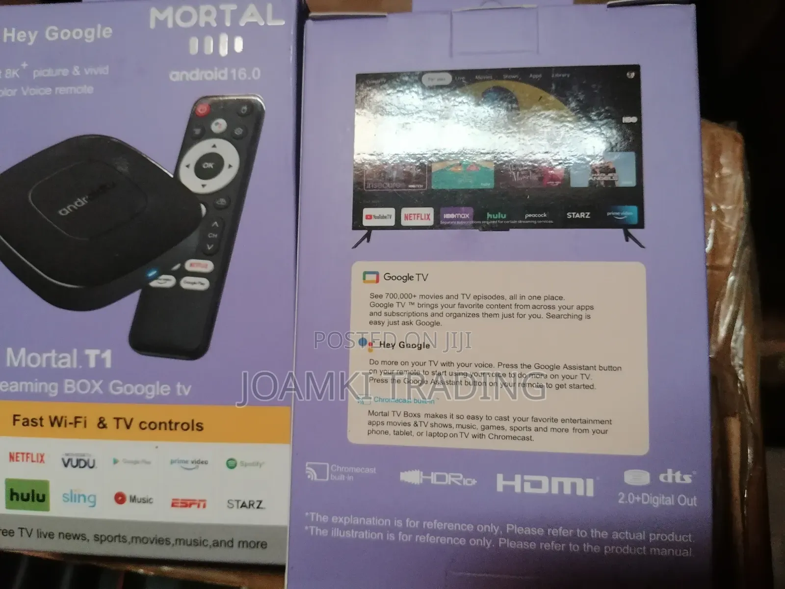 Mortal T1 Android 14 Tv Box, Dual Wifi, Bt.