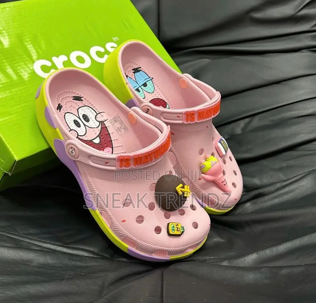 Crocs Slide Yu Purple Lemon Green