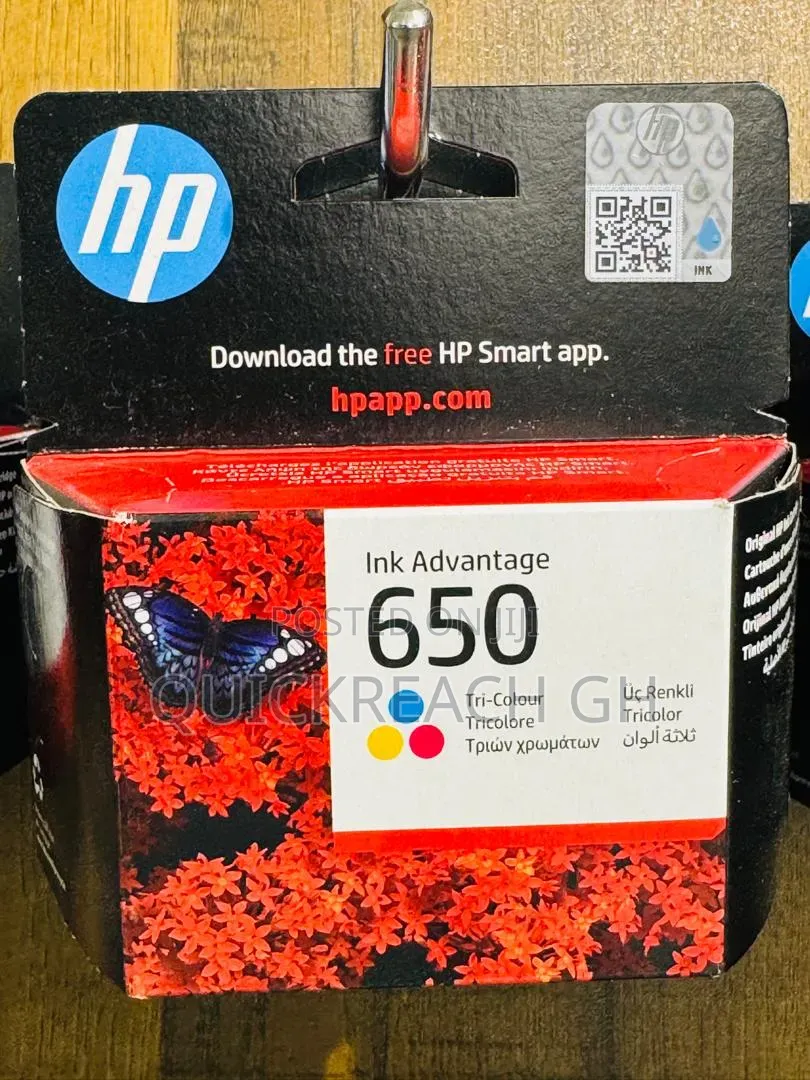 Hp 650 Original Ink Color