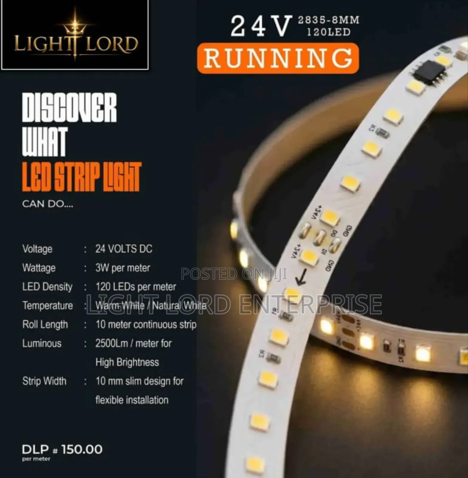 Dynamic 24v Sticker Rope Light Warm