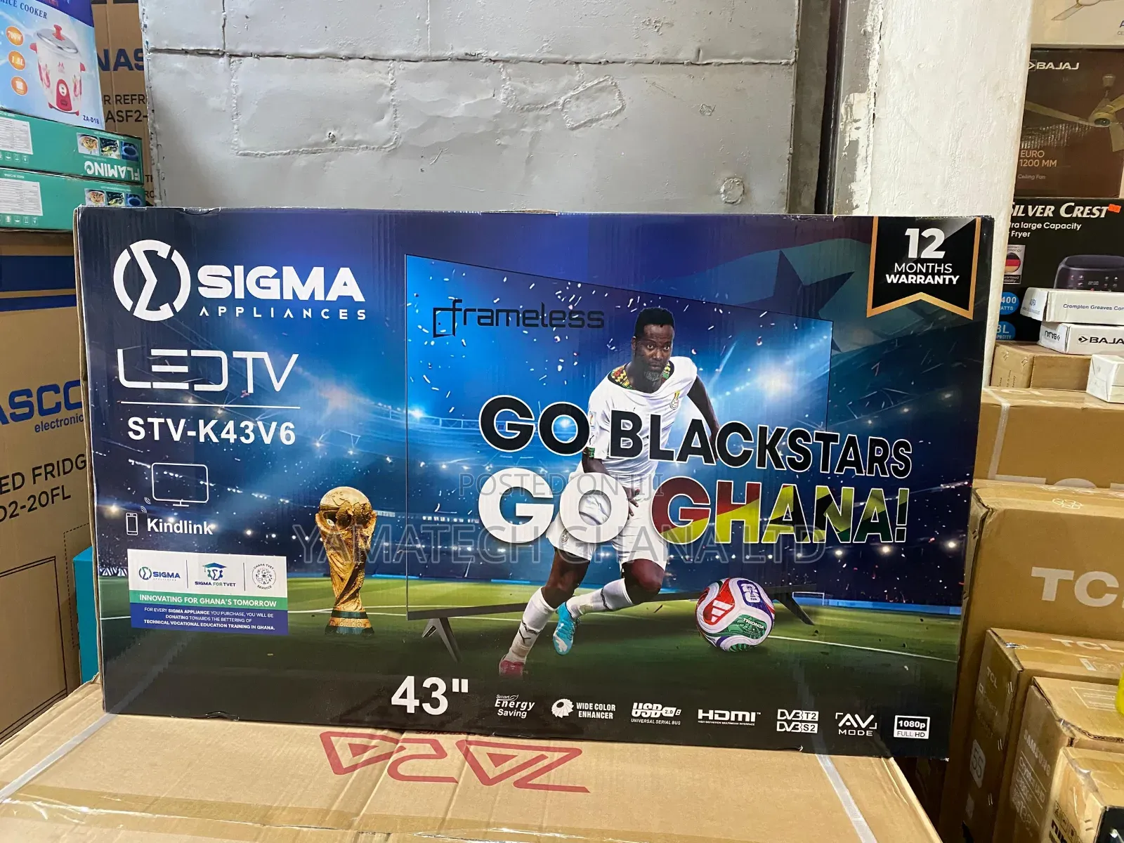 Sigma 43inch Digital Satellite Tv With Inbuilt Decoder