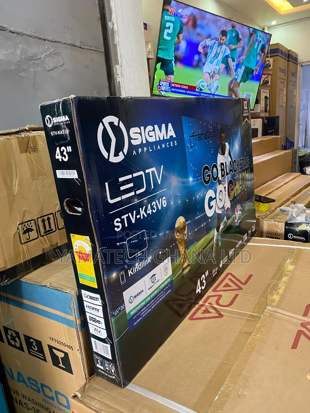 Sigma 43inch Digital Satellite Tv With Inbuilt Decoder