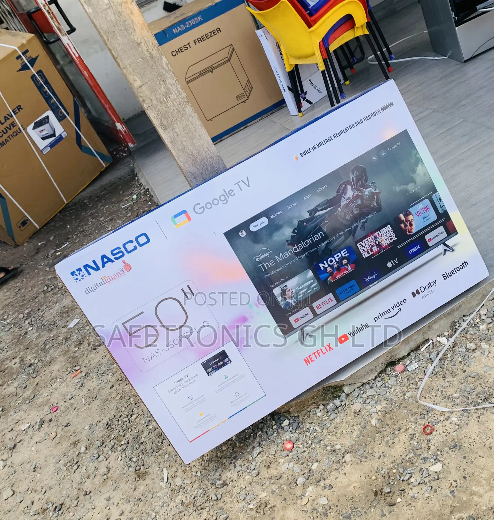 Frameless Sleek Nasco 50" Uhd Smart Tv