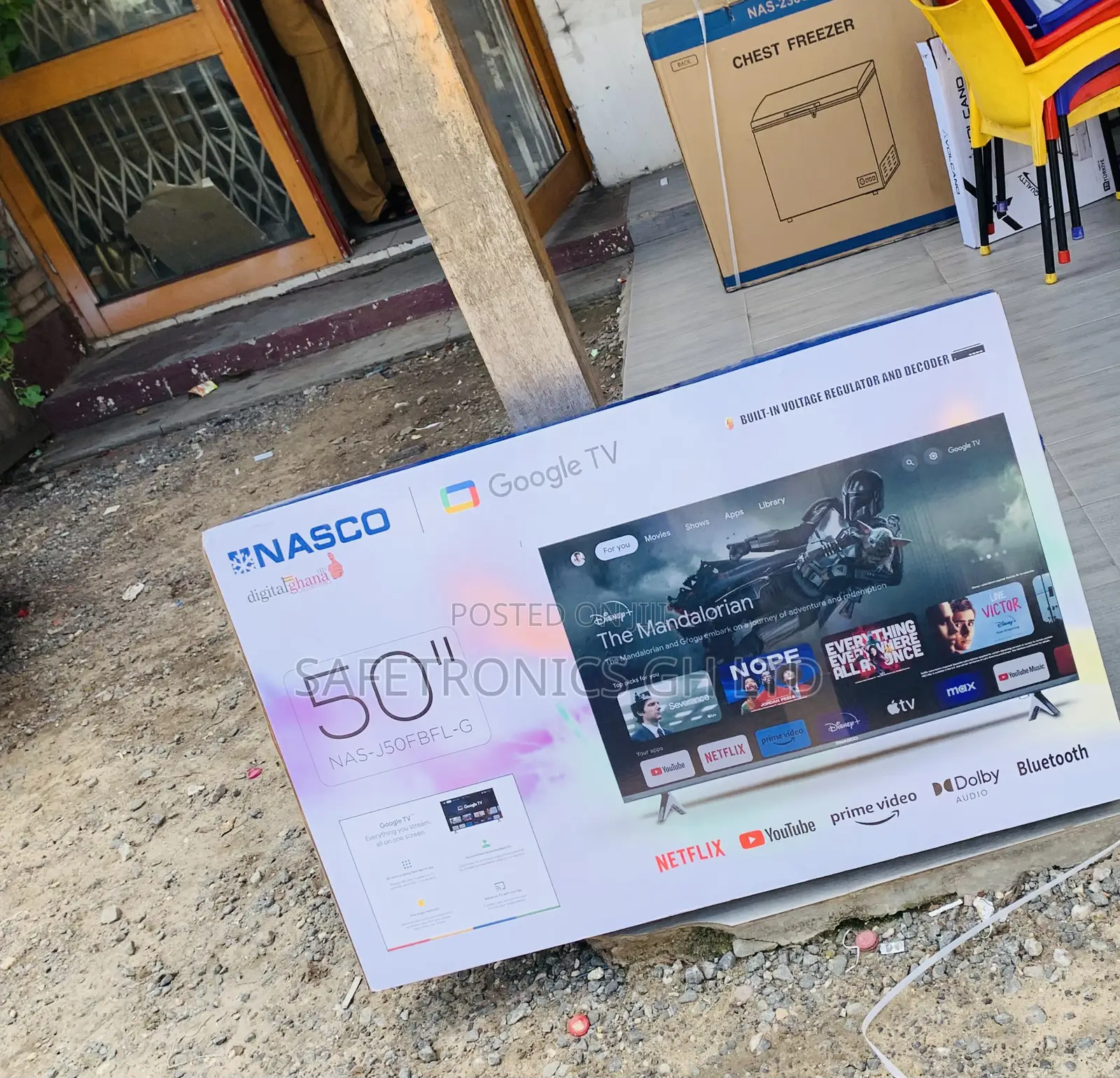 Super Sleek Nasco 50" Uhd Smart Tv Frameless