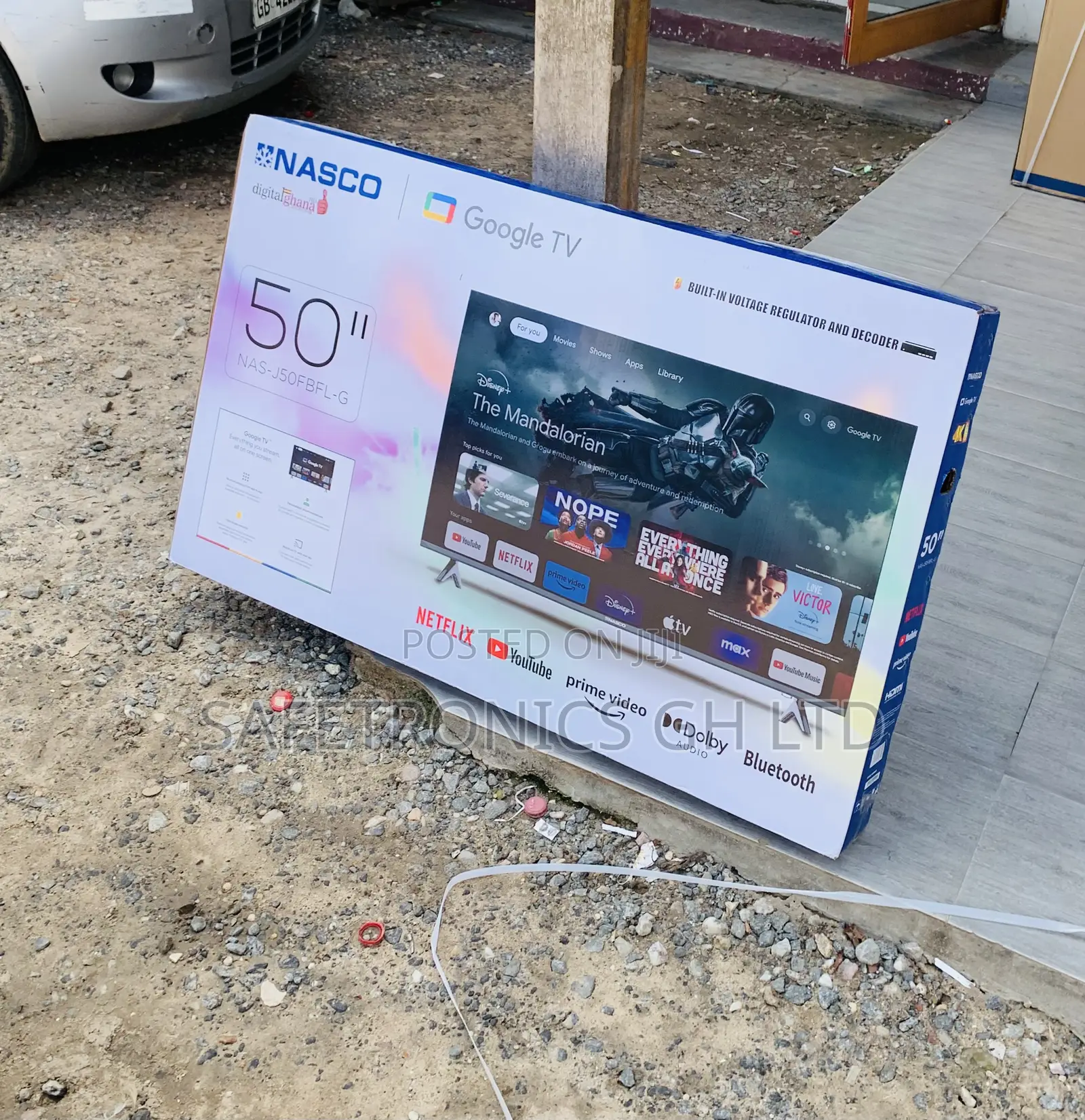 Super Sleek Nasco 50" Uhd Smart Tv Frameless