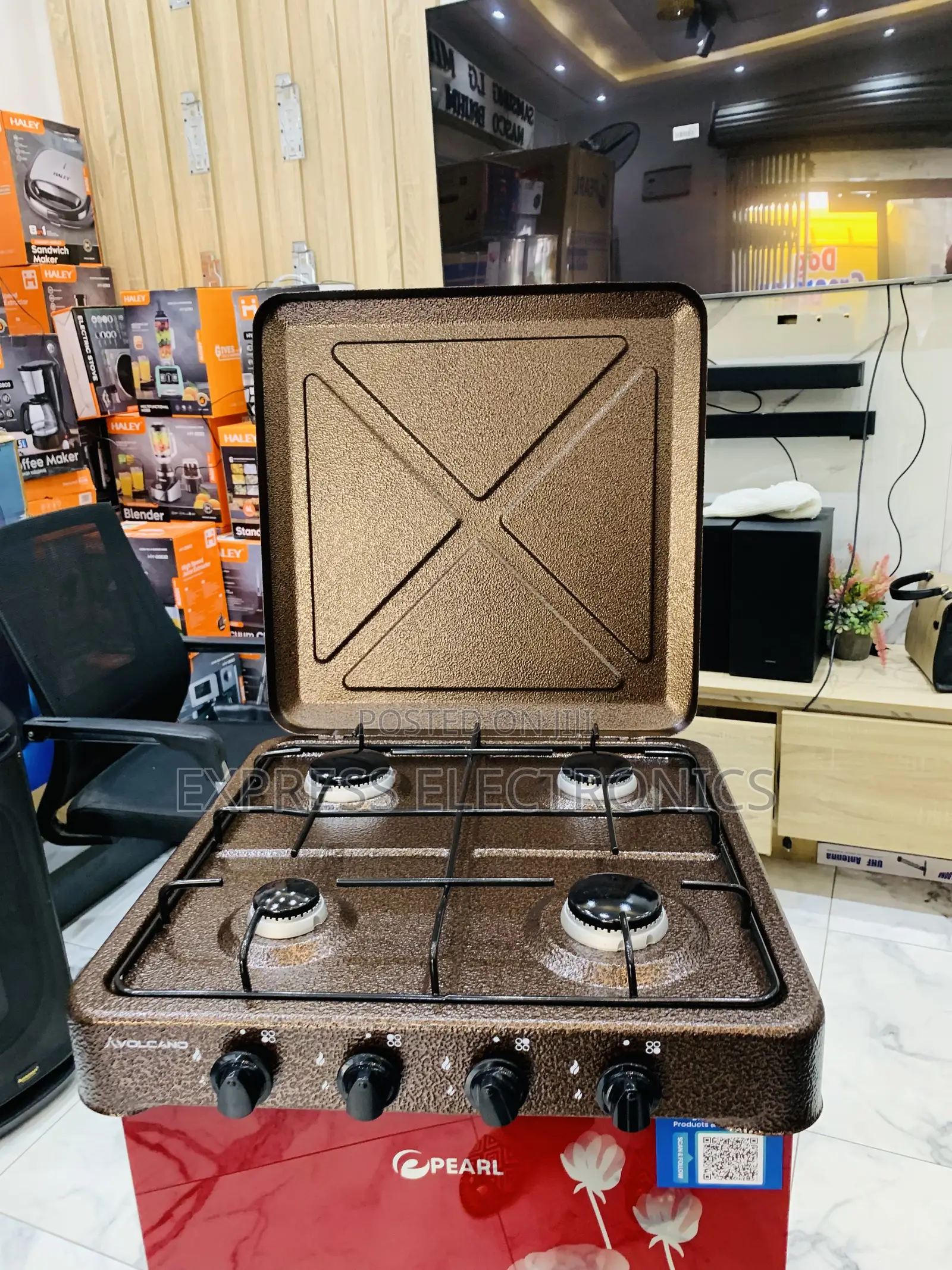 Text Us Fir Your Table Top Brown Gas Cooker Volcano 4burner