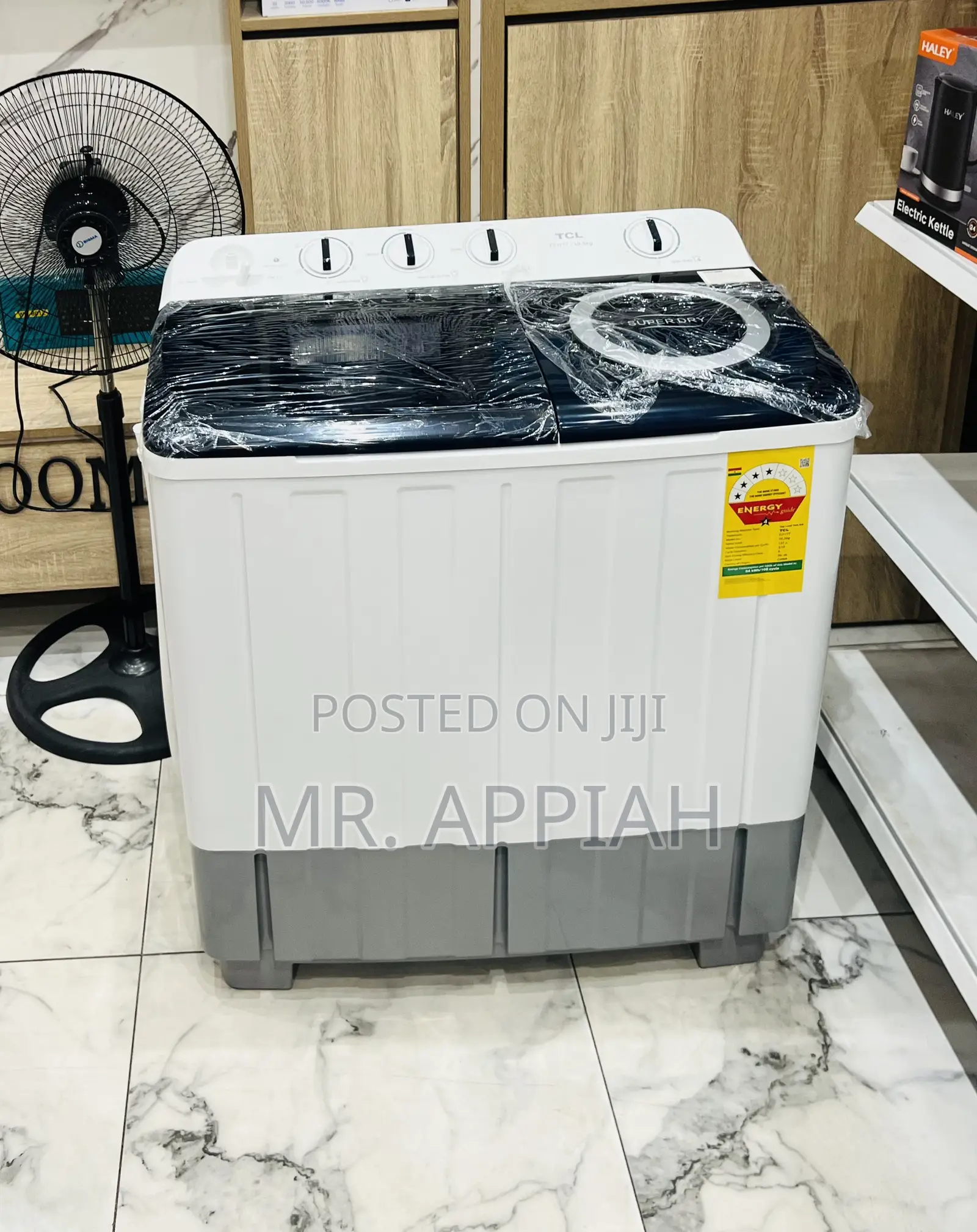 Premium Design TCL 10.5kg Top Load Washing Machine(White)